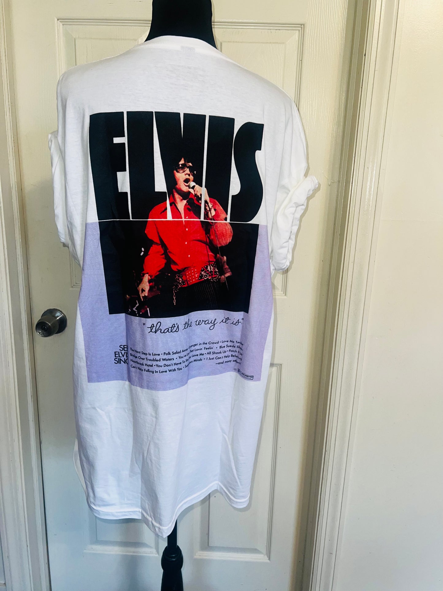 Elvis Double Sided Oversized Distressed Tee