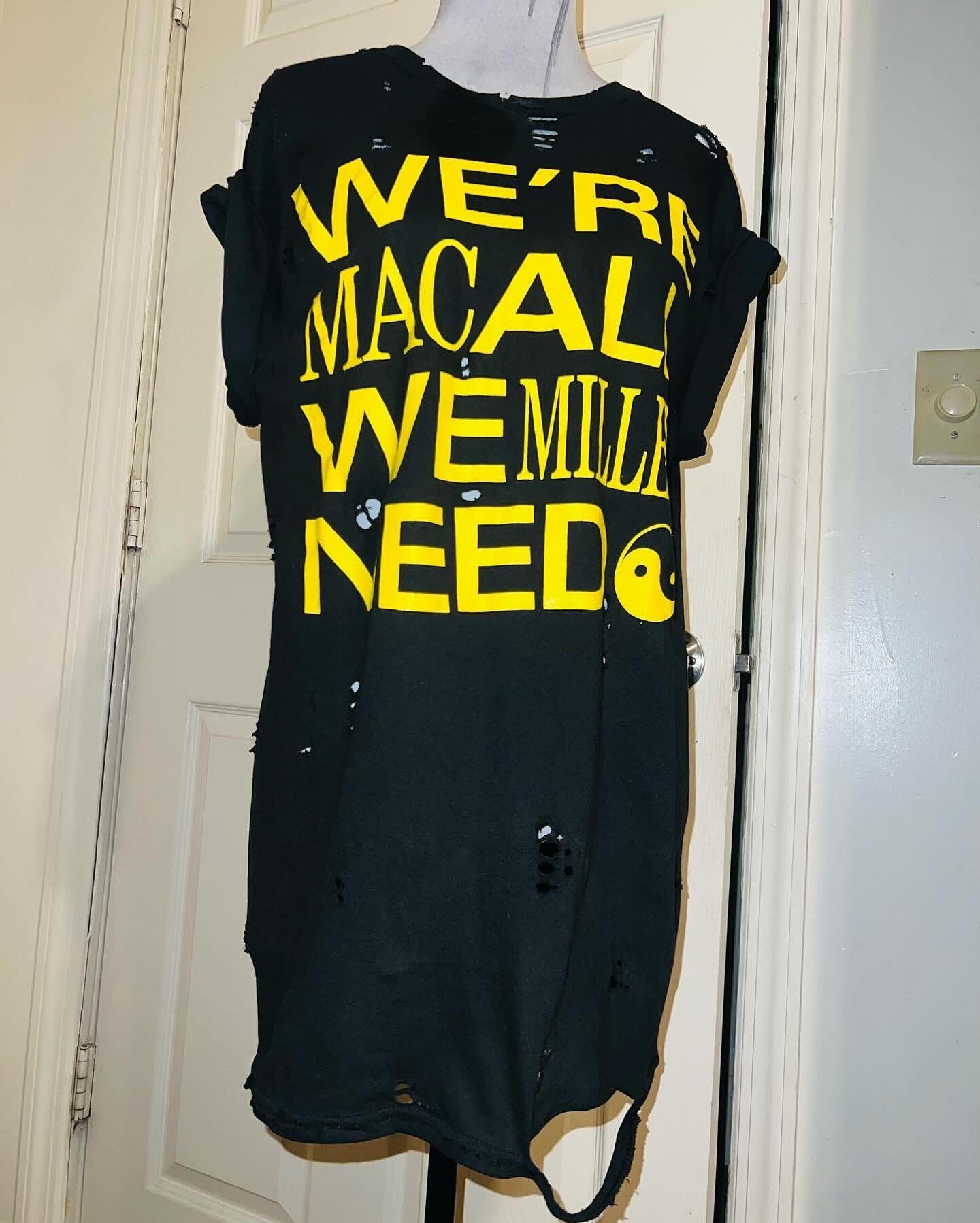 Mac Miller Oversized Distressed Tee