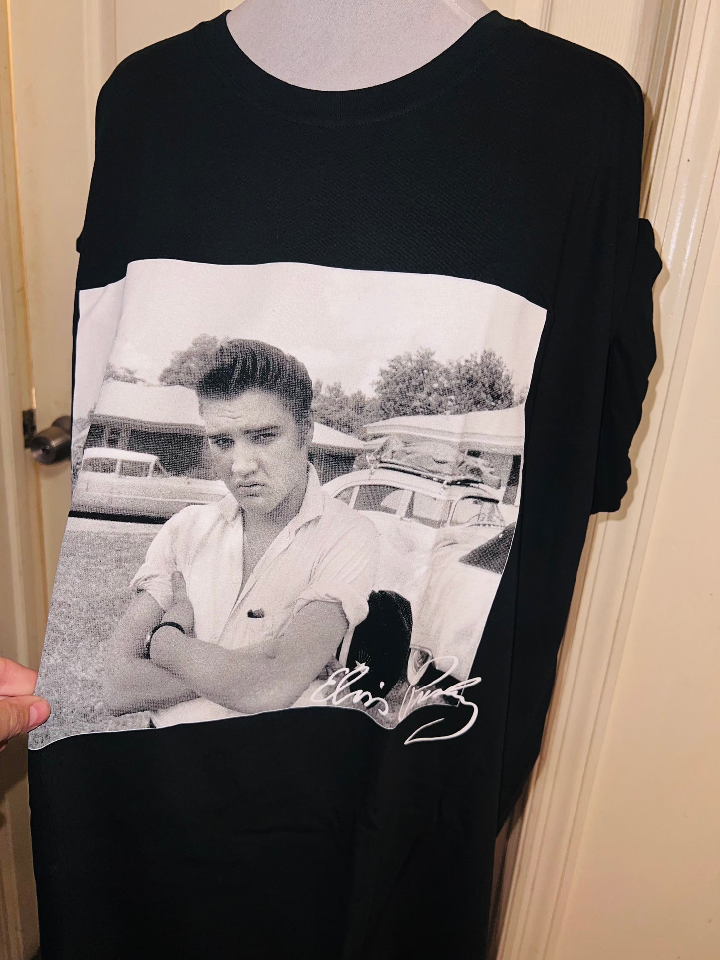 Elvis Presley Oversized Distressed Tee