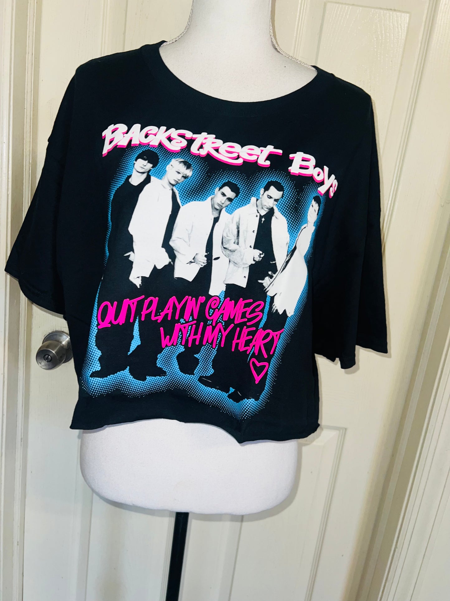 Backstreet Boys Oversized Distressed Tee