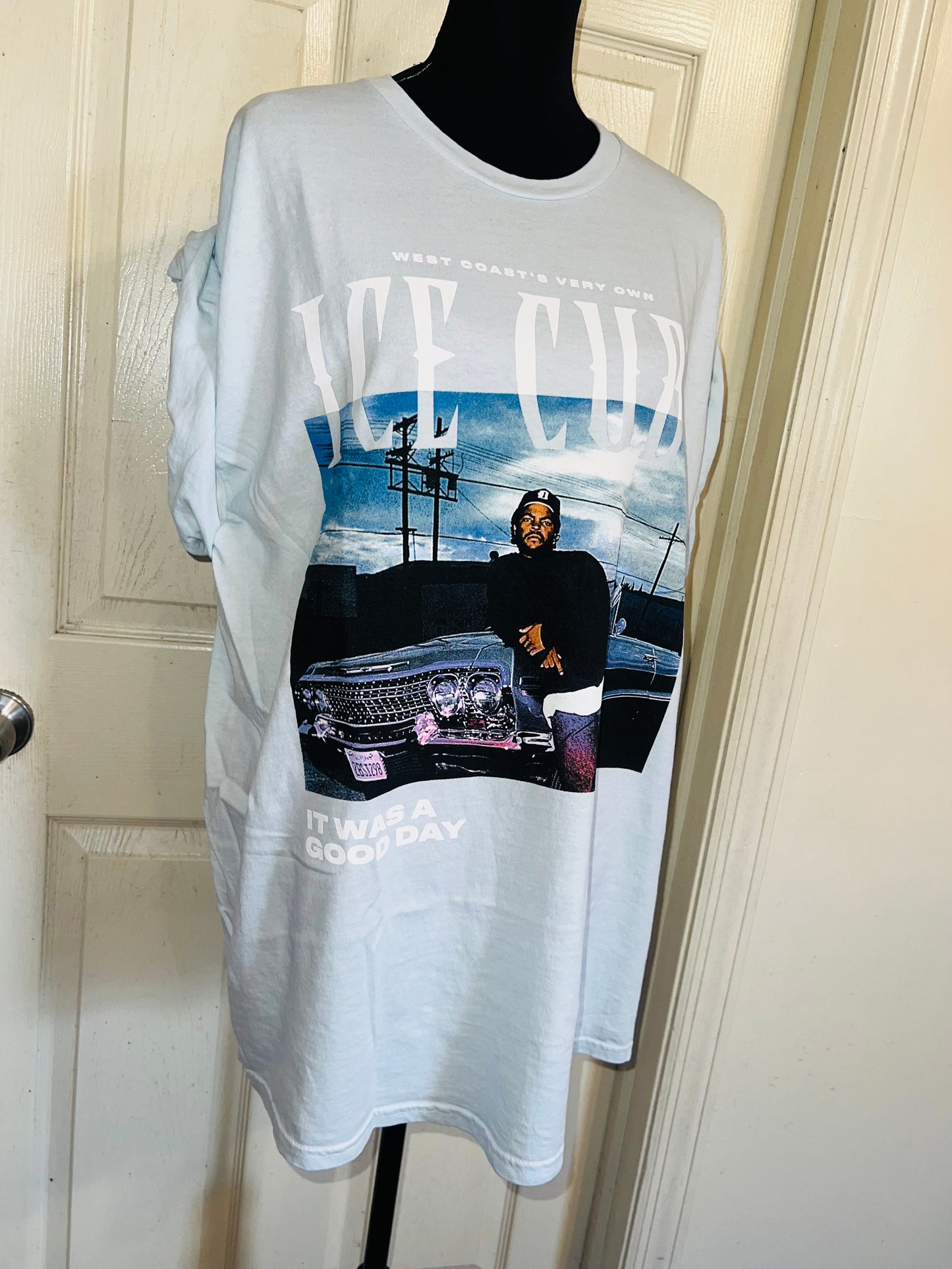 Ice Cube Double Sided Oversized Distressed Tee