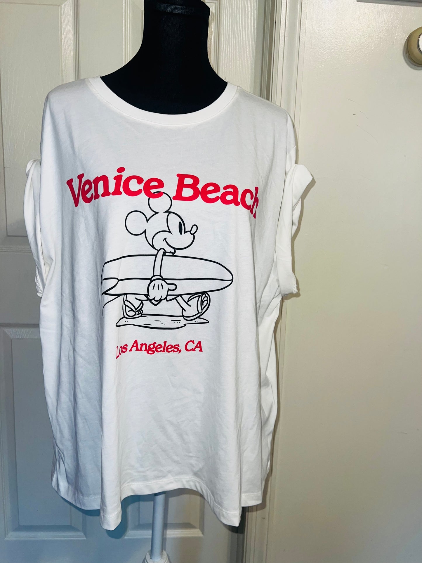 Mickey Mouse Oversized Distressed Tee