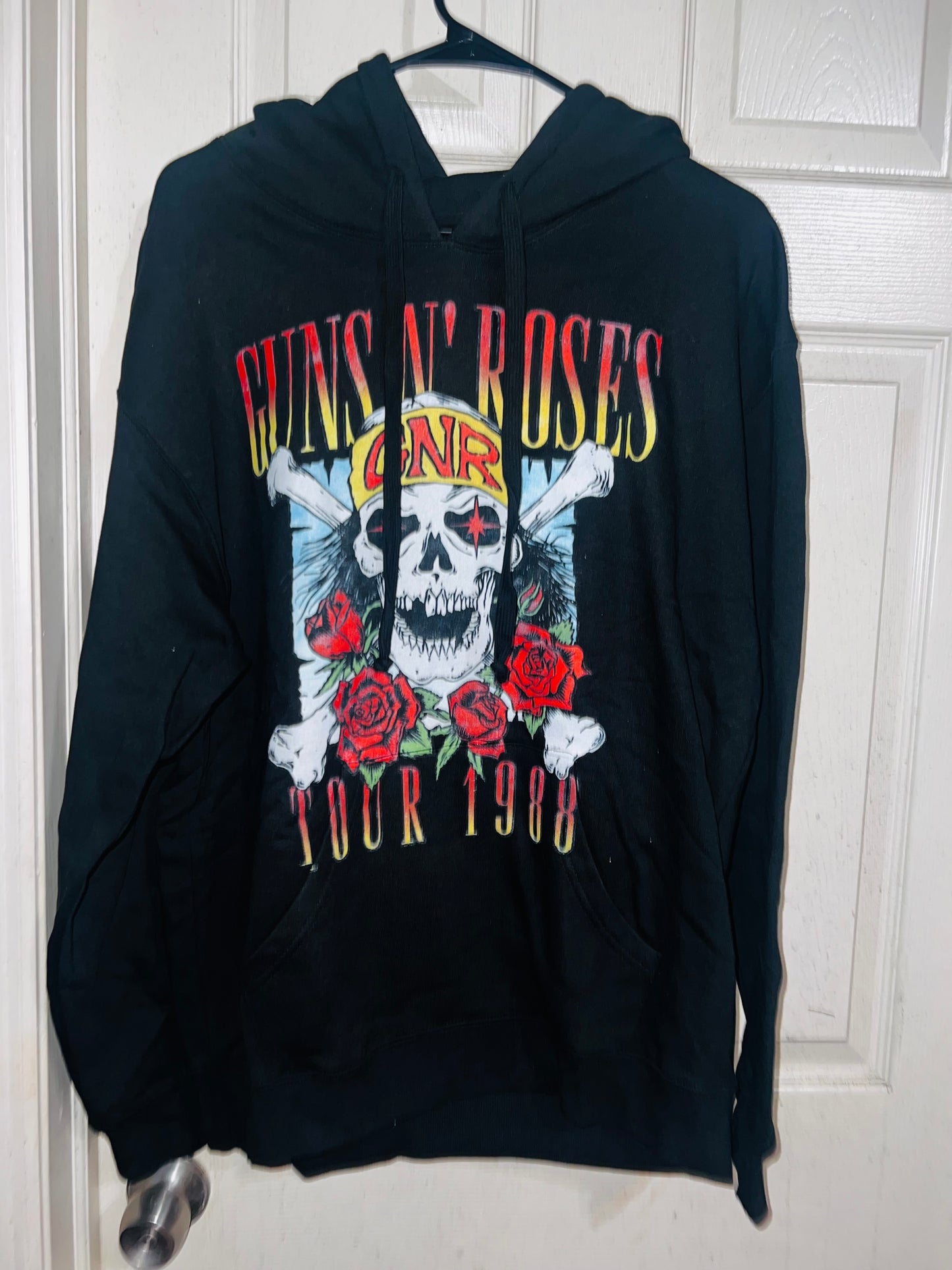 Guns n Roses Tour Oversized Drawstring Sweatshirt