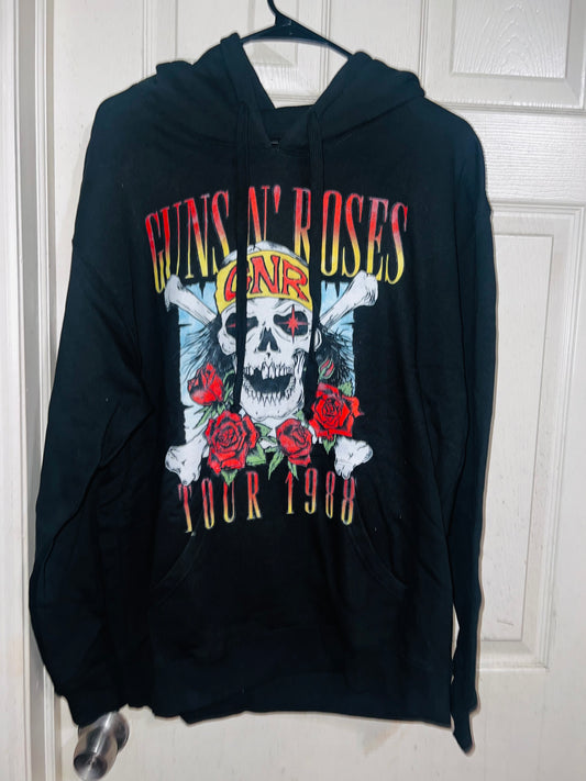 Guns n Roses Tour Oversized Drawstring Sweatshirt