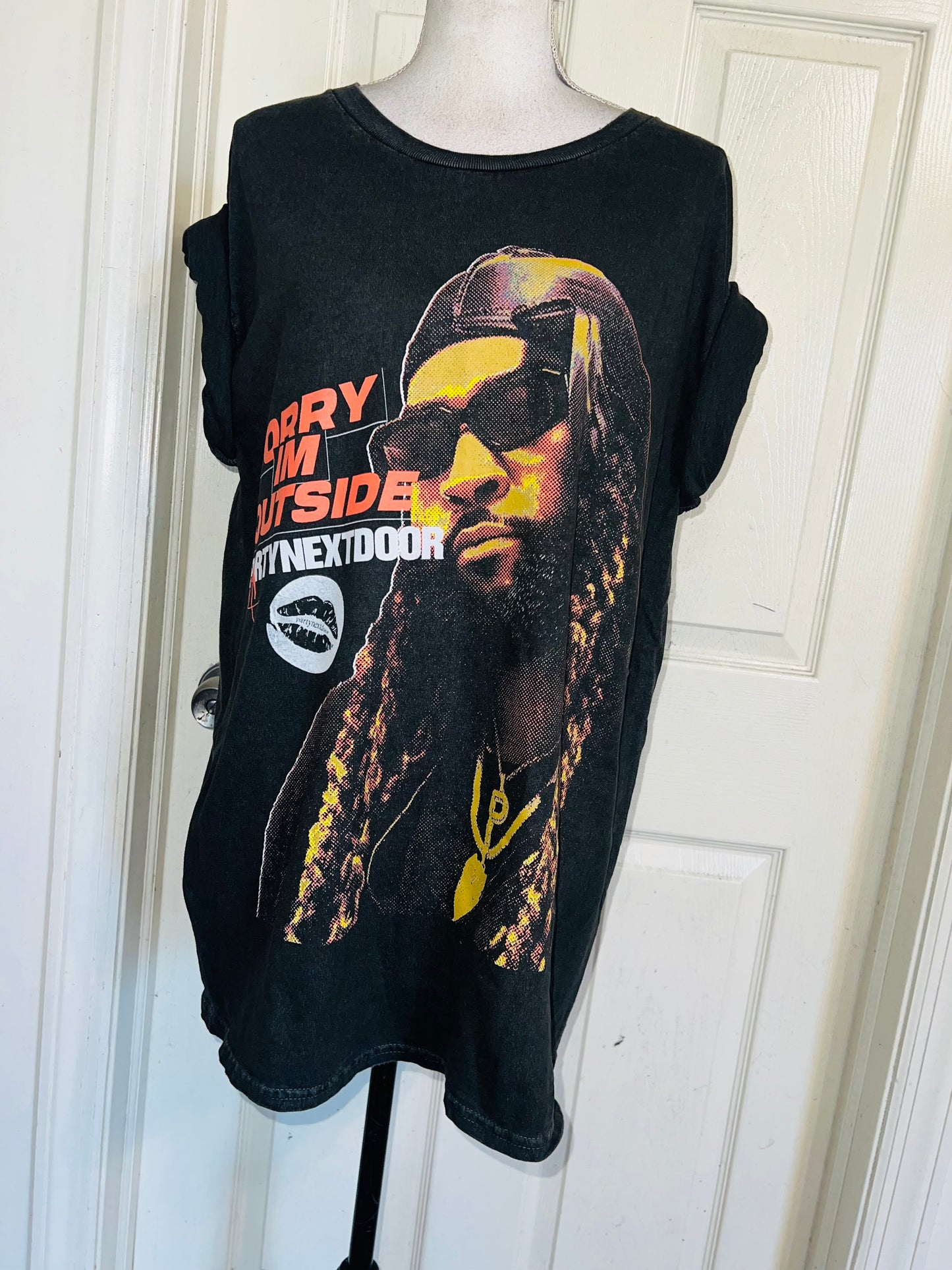 PartyNextDoor Oversized Distressed Tee