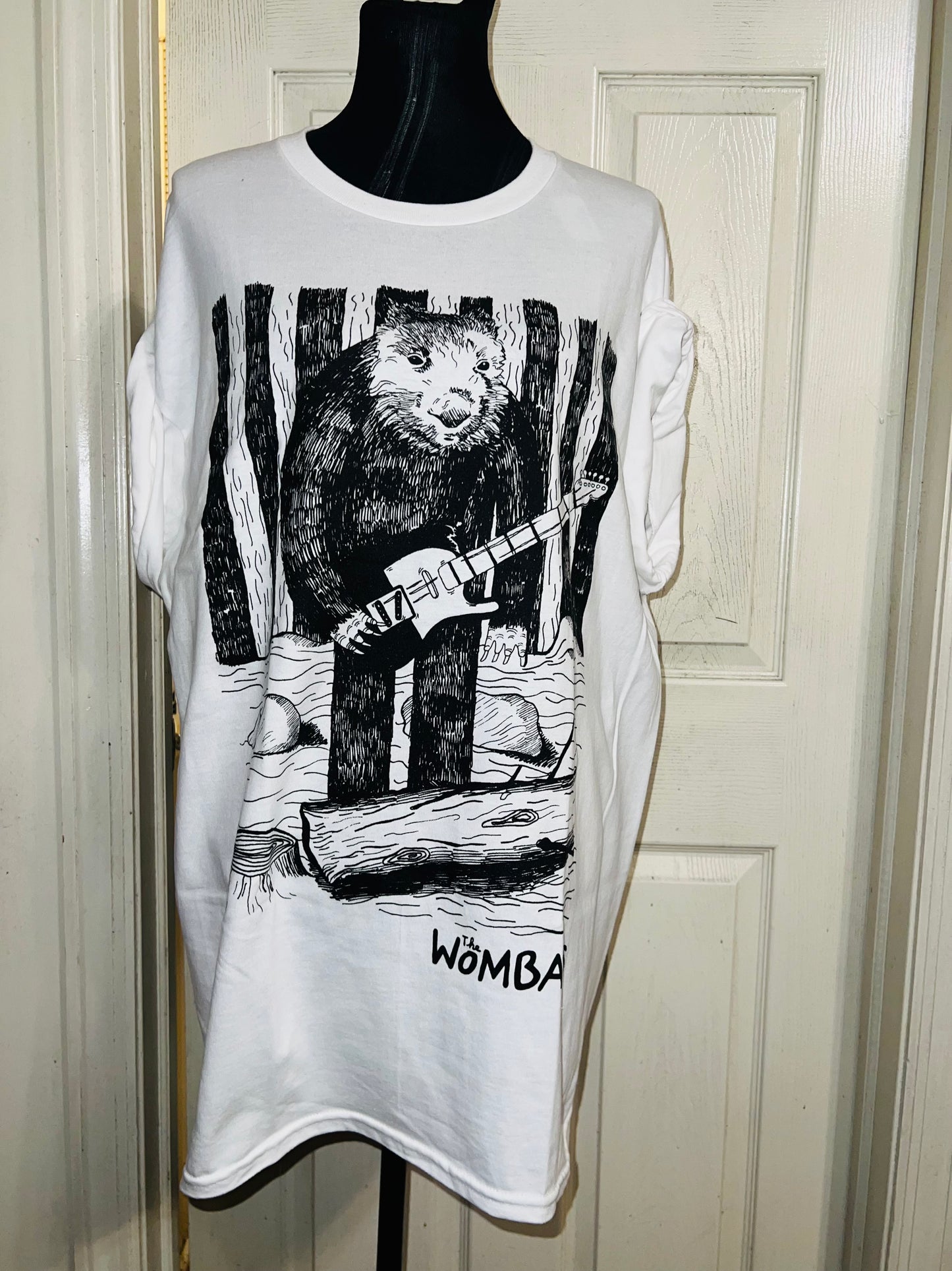 The Wombats Oversized Distressed Tee