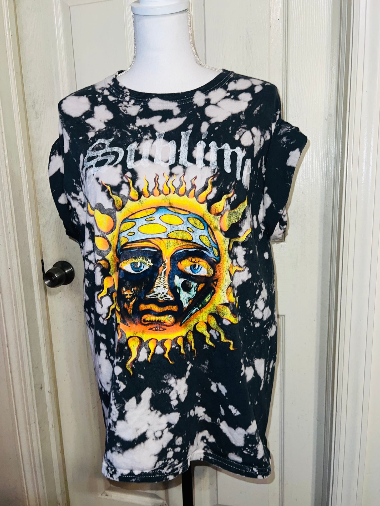 Sublime Tie Dye Oversized Distressed Tee