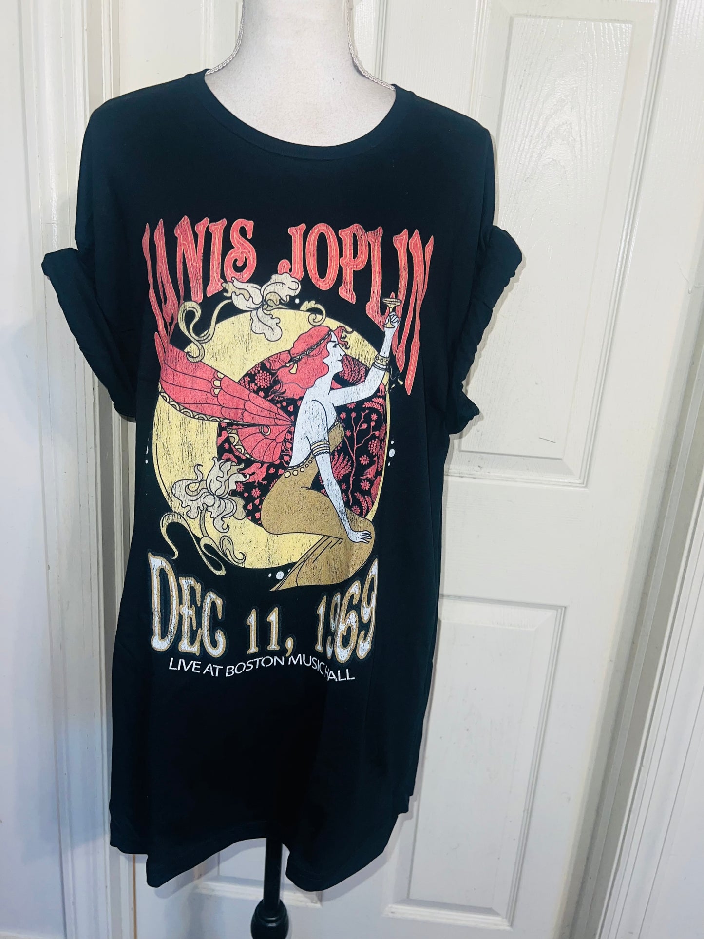 Janis Joplin Oversized Distressed Tee