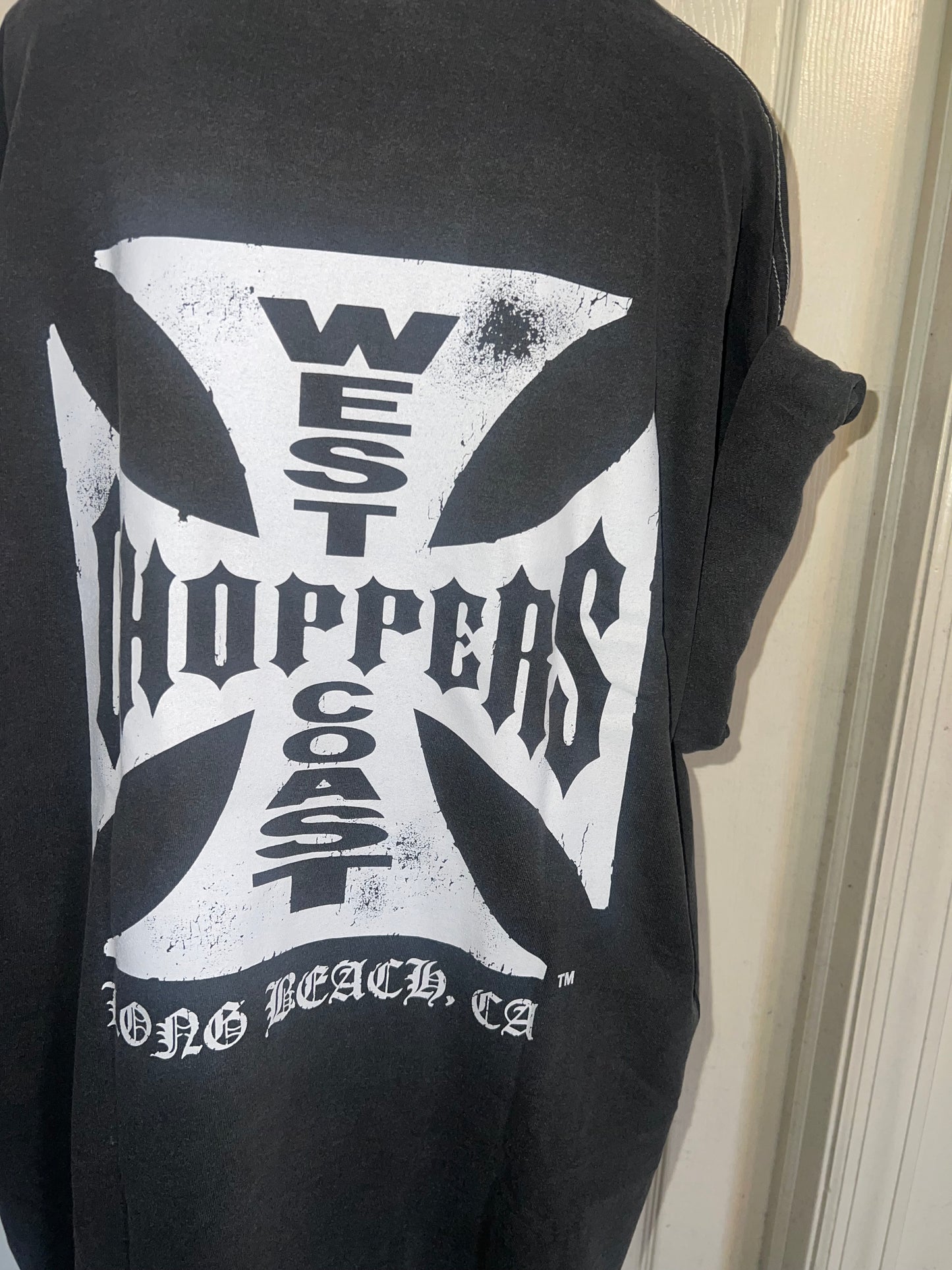 West Coast Choppers Double Sided Oversized Distressed Tee