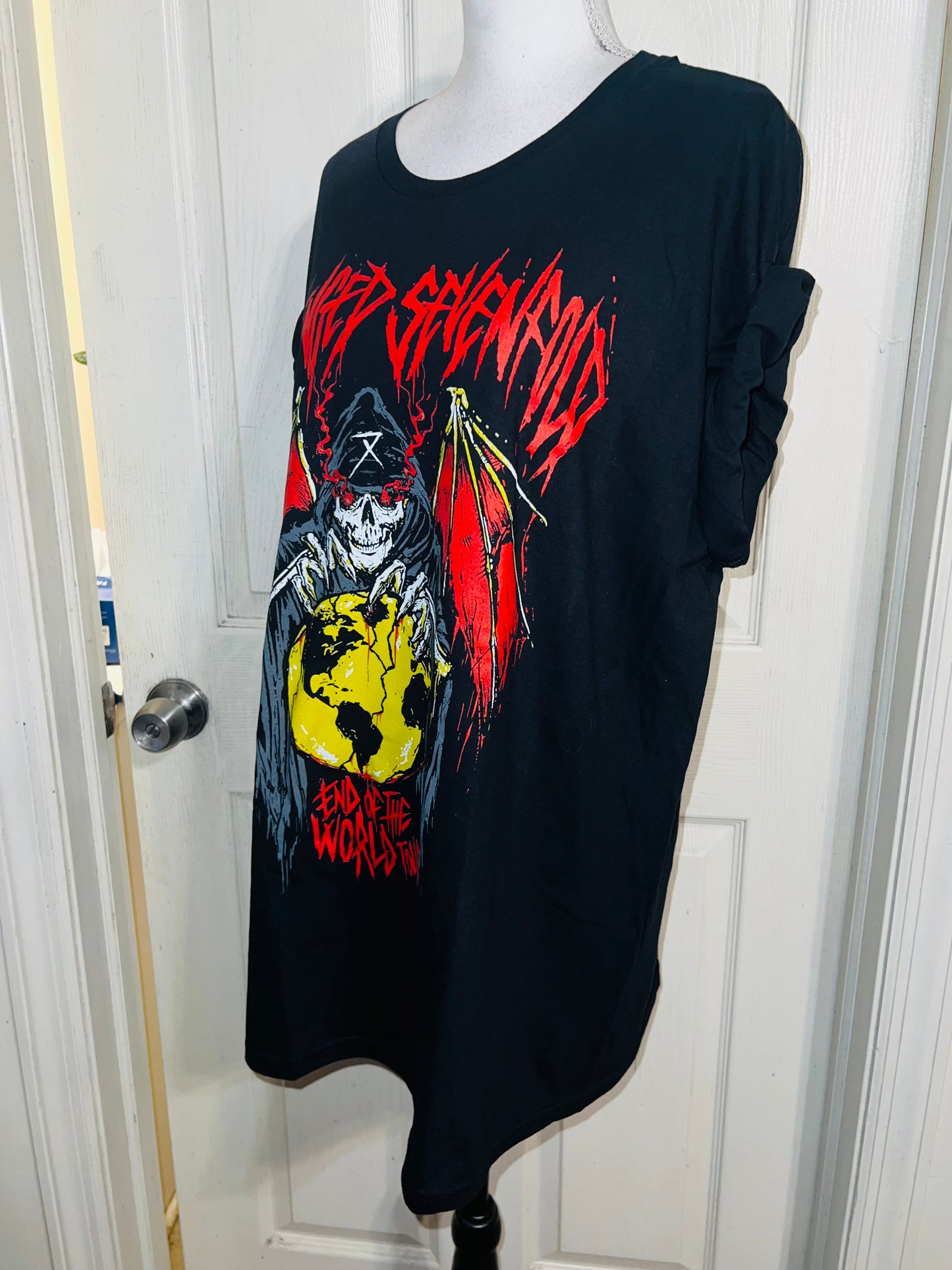 Avenged Sevenfold Oversized Distressed Tee