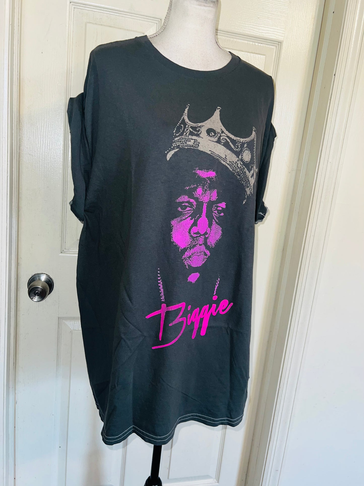 Biggie Smalls Double Sided Oversized Distressed Tee