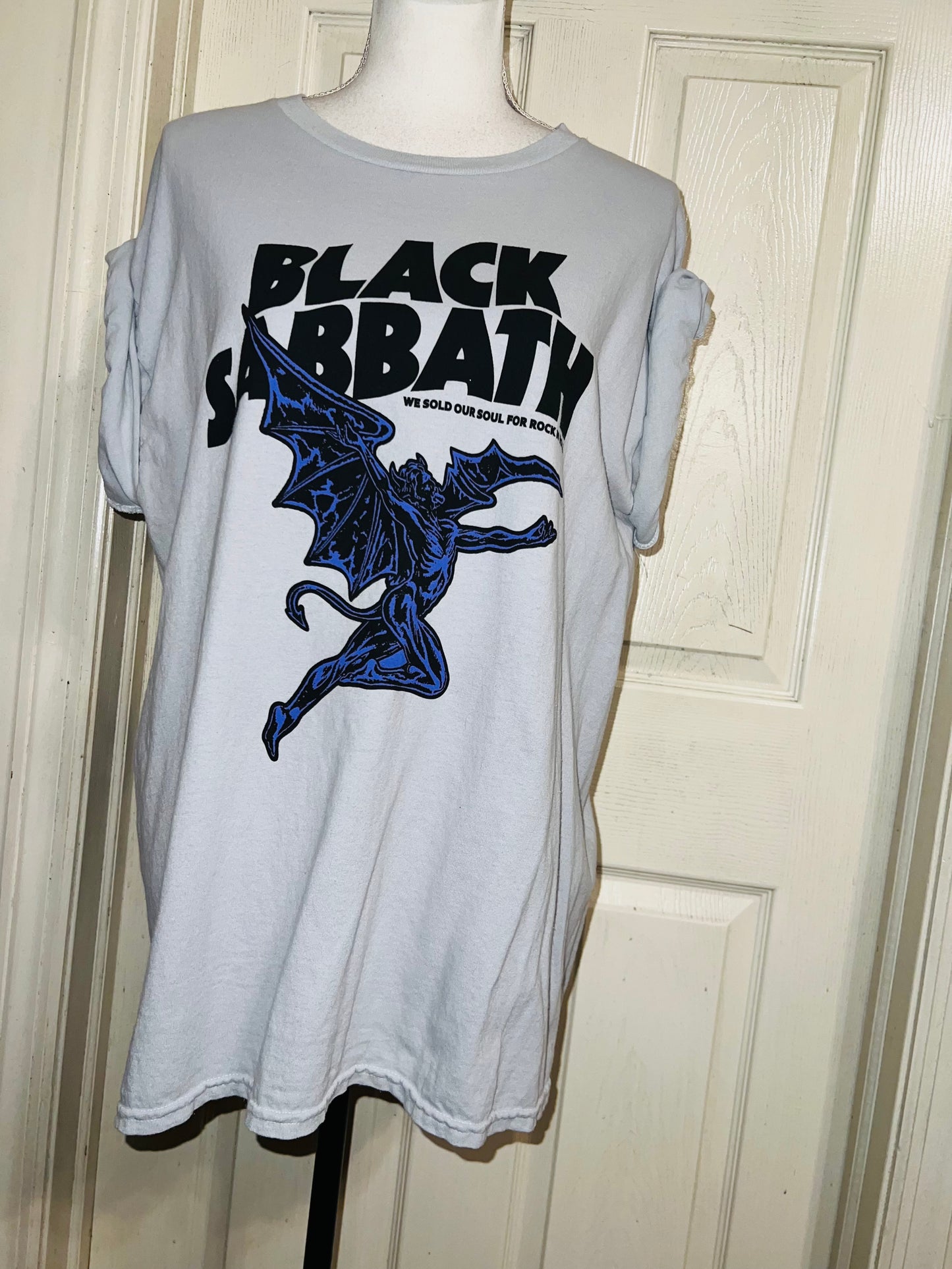Black Sabbath Oversized Distressed Tee