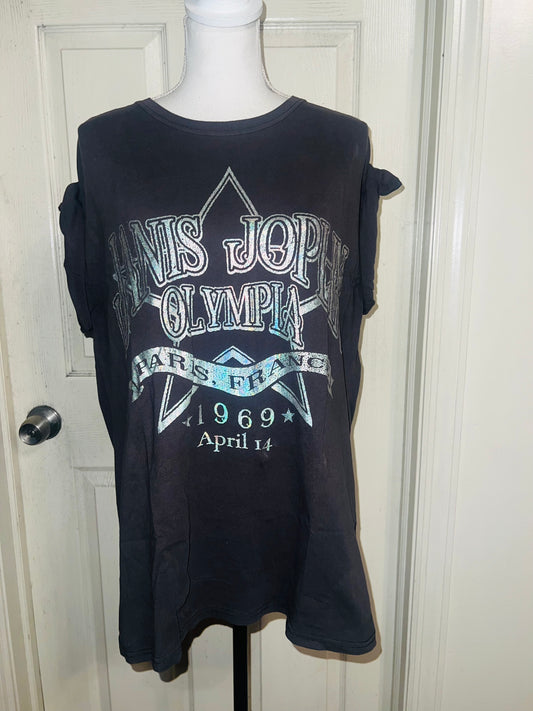 Janis Joplin Oversized Distressed Tee