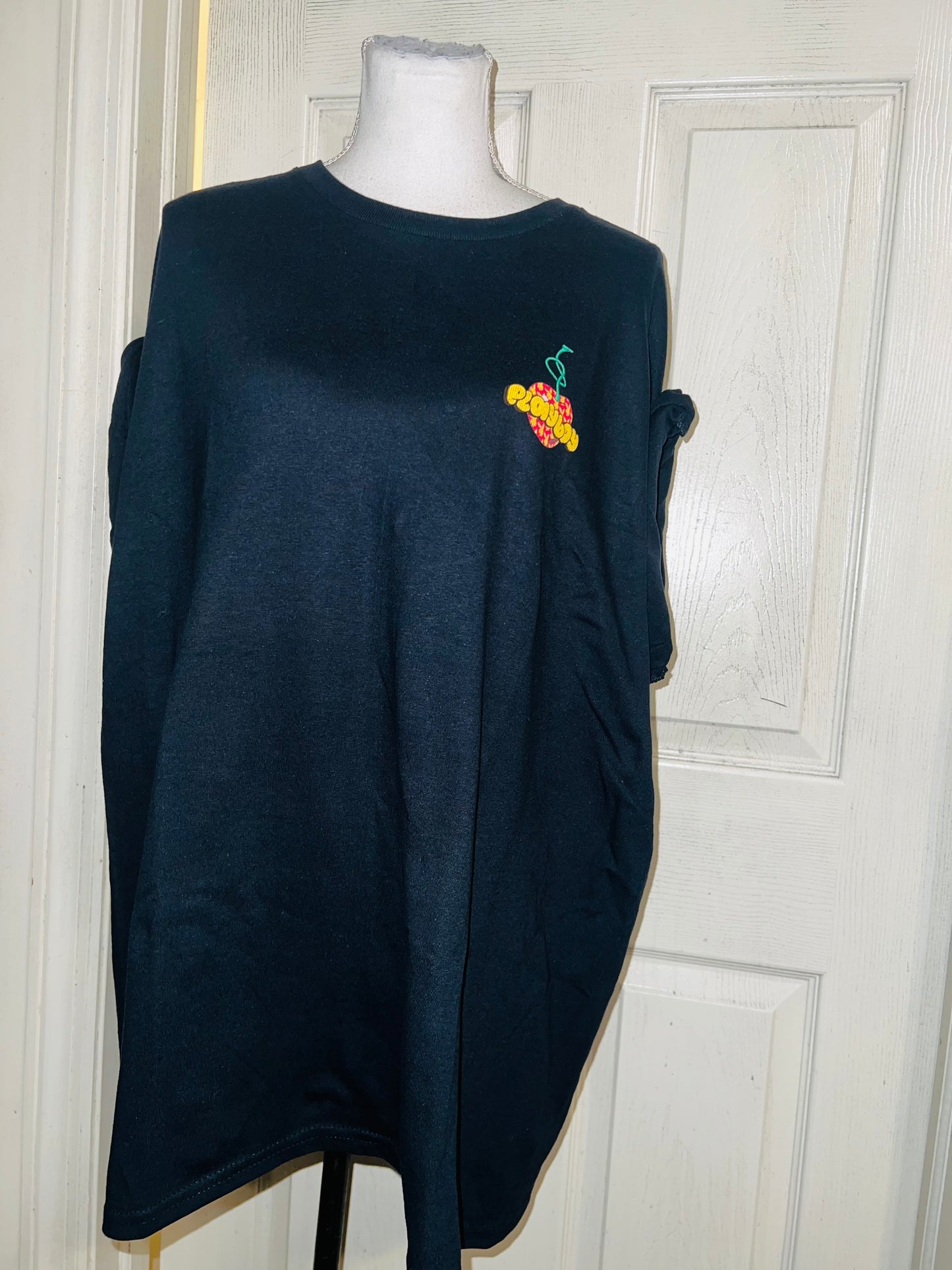 Playboy Cherry Double Sided Oversized Distressed Tee