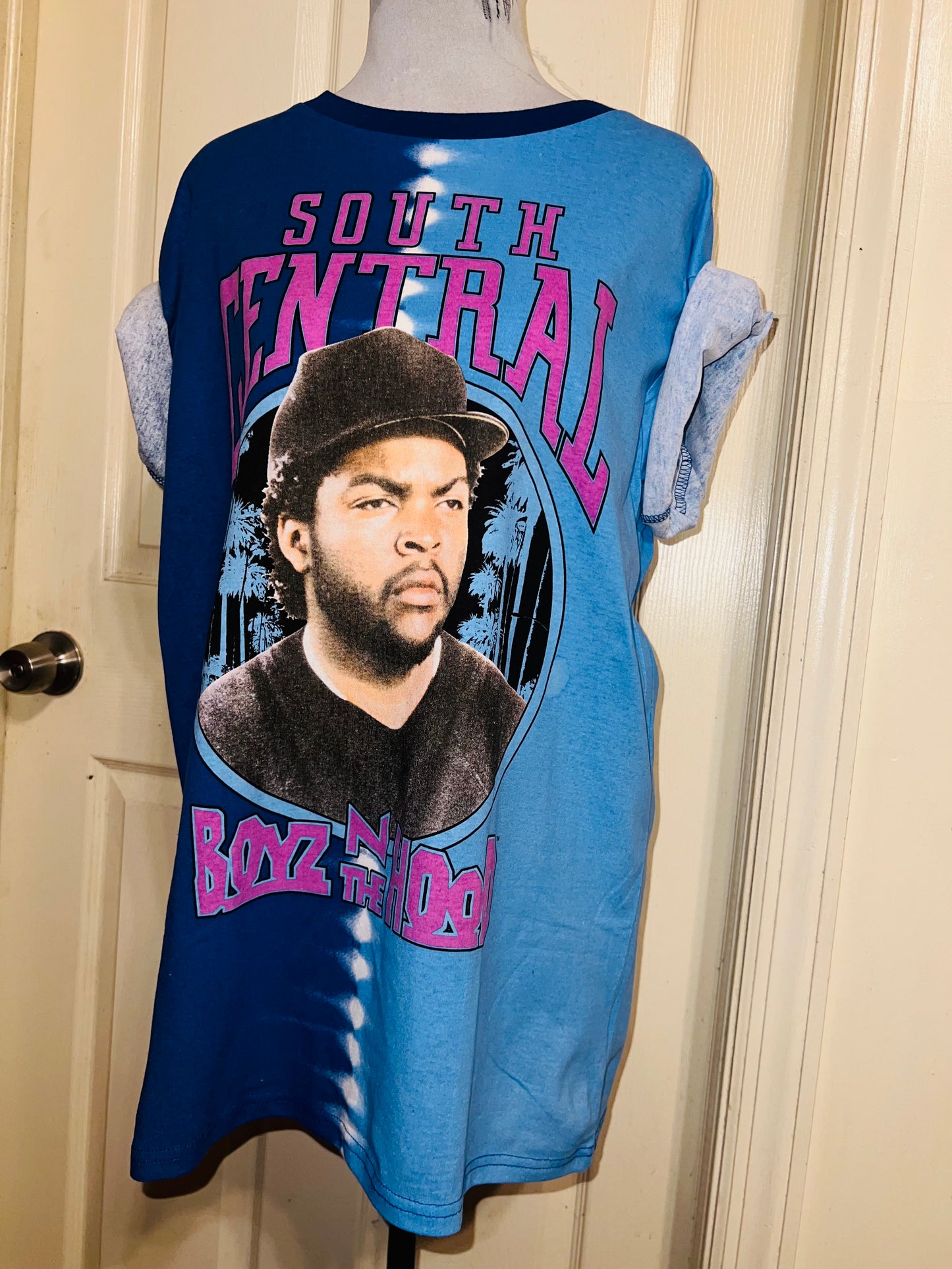 Boyz in the Hood Tie Dye Oversized Distressed Tee