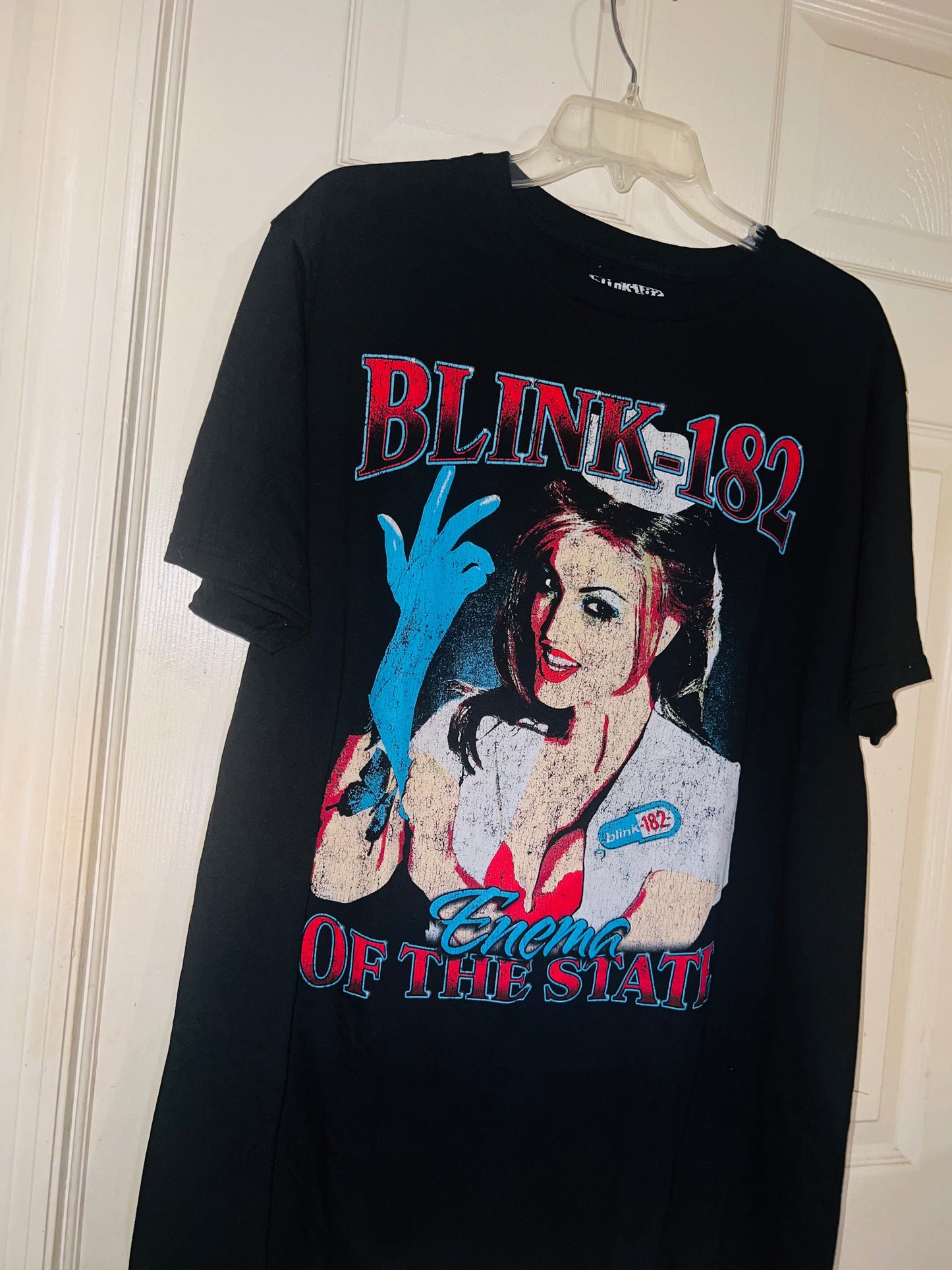 Blink 182 Oversized Distressed Tee