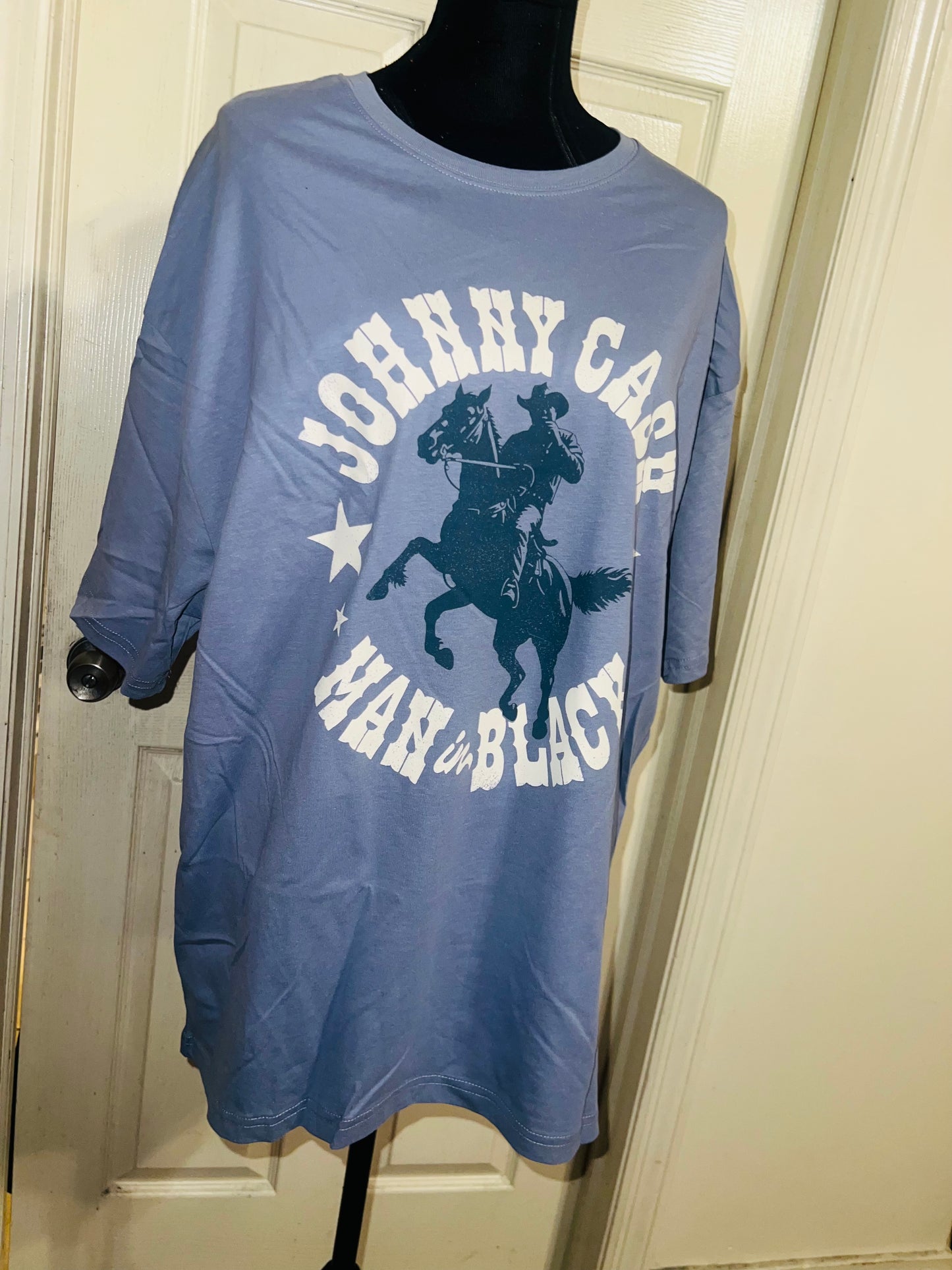 Johnny Cash Oversized Distressed Tee