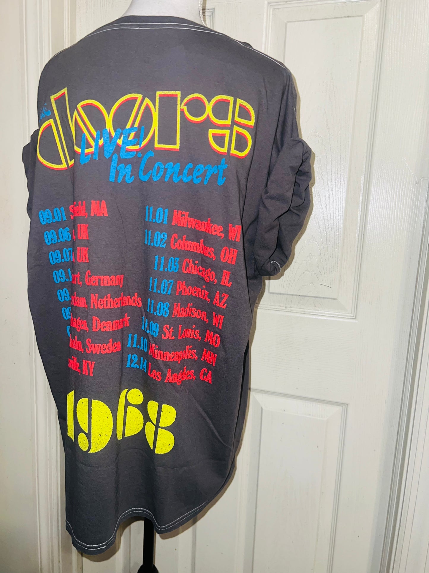 The Doors Double Sided Oversized Distressed Tee