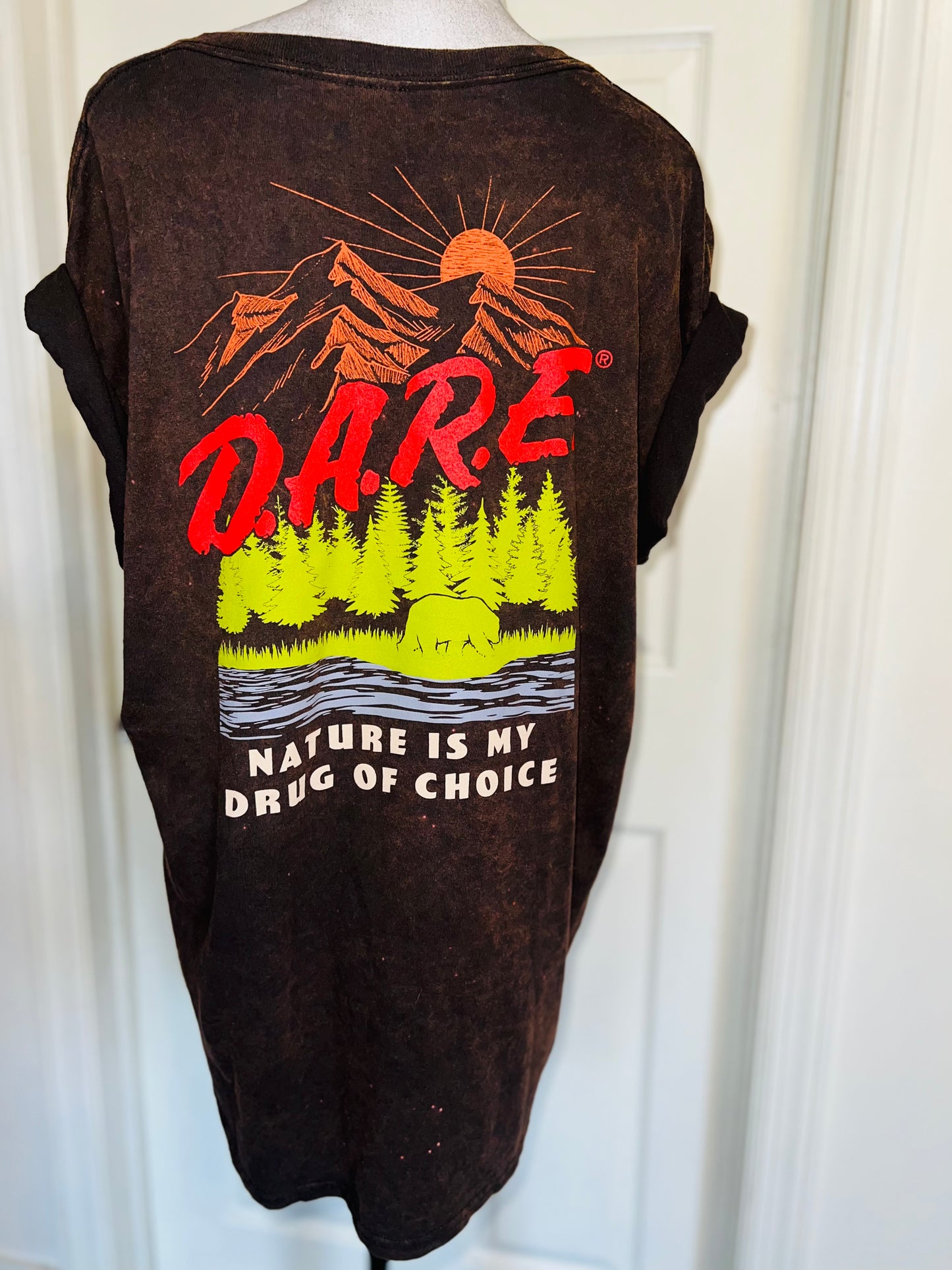 D.A.R.E Double Sided Oversized Distressed Tee