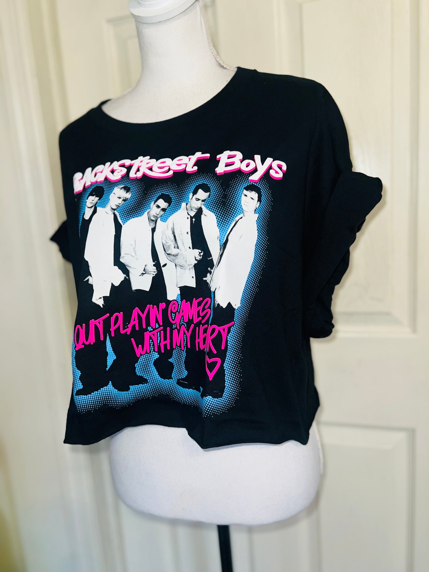 Backstreet Boys Oversized Distressed Tee