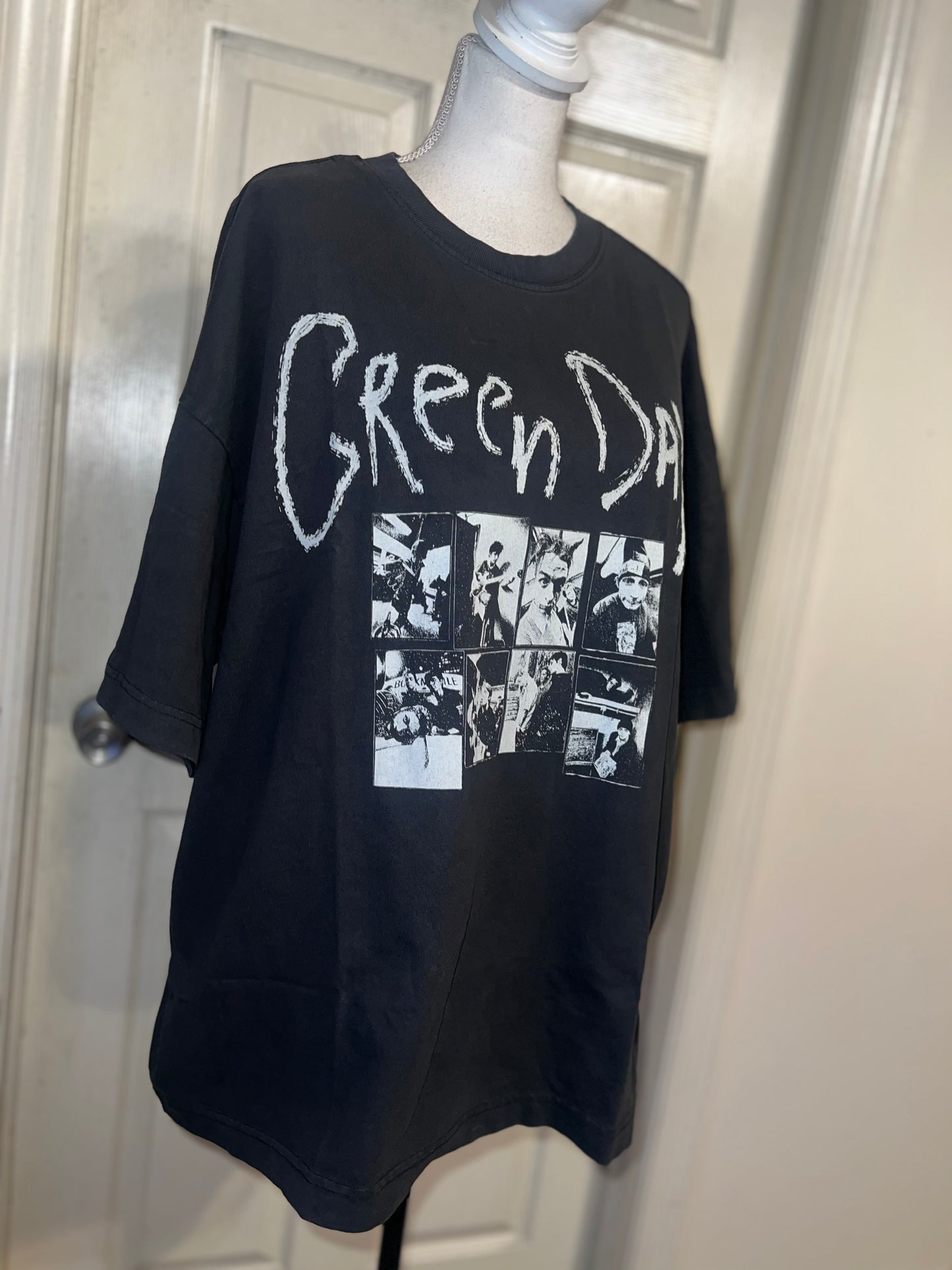 Green Day Oversized Distressed Tee