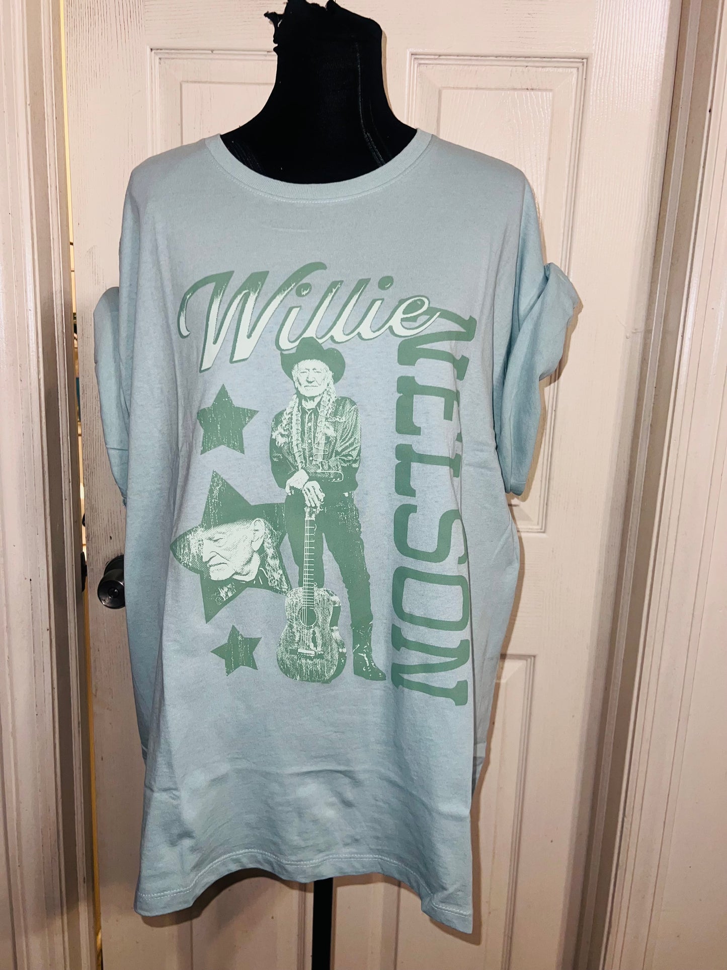 Willie Nelson Oversized Distressed Tee