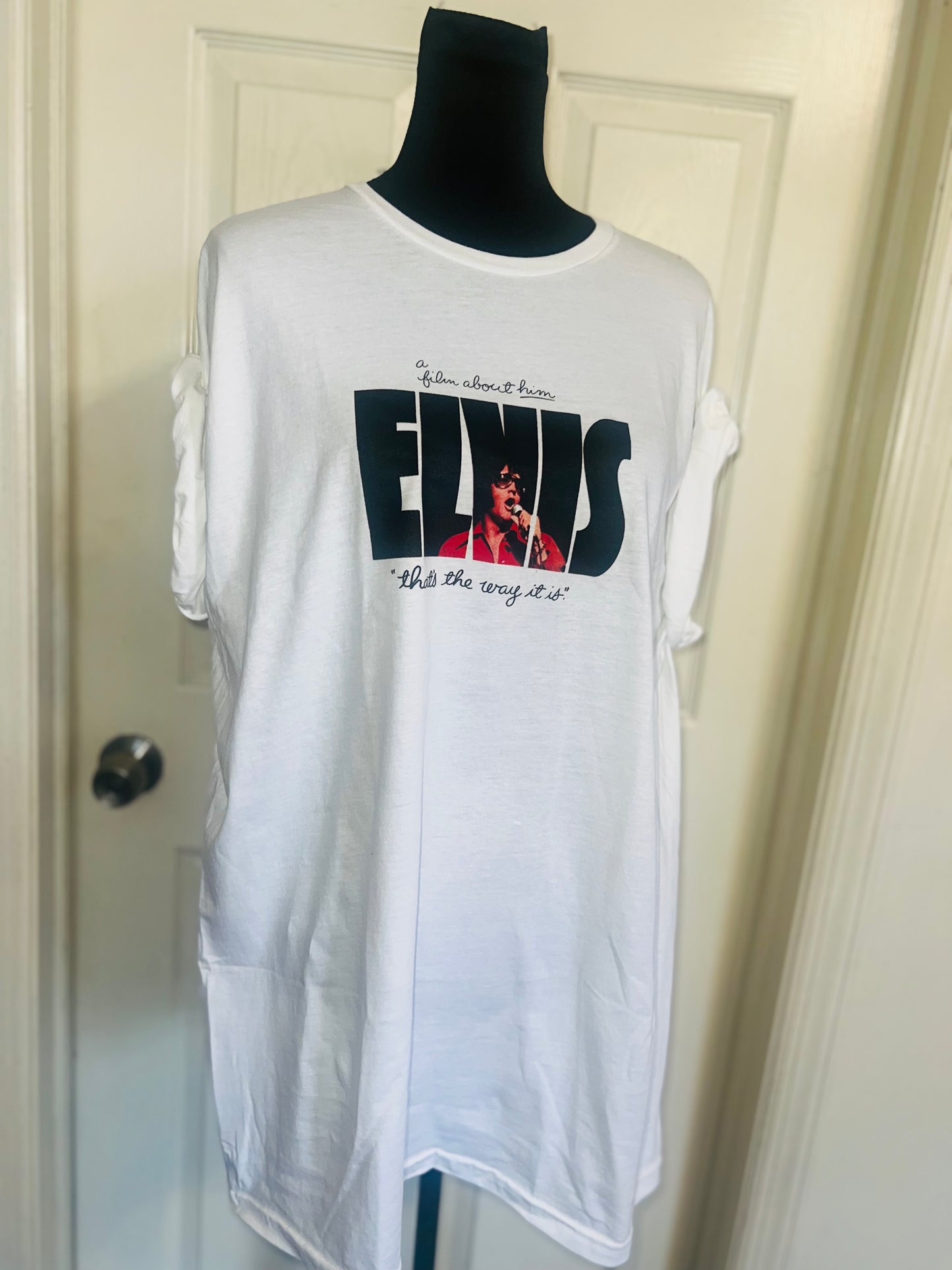 Elvis Double Sided Oversized Distressed Tee