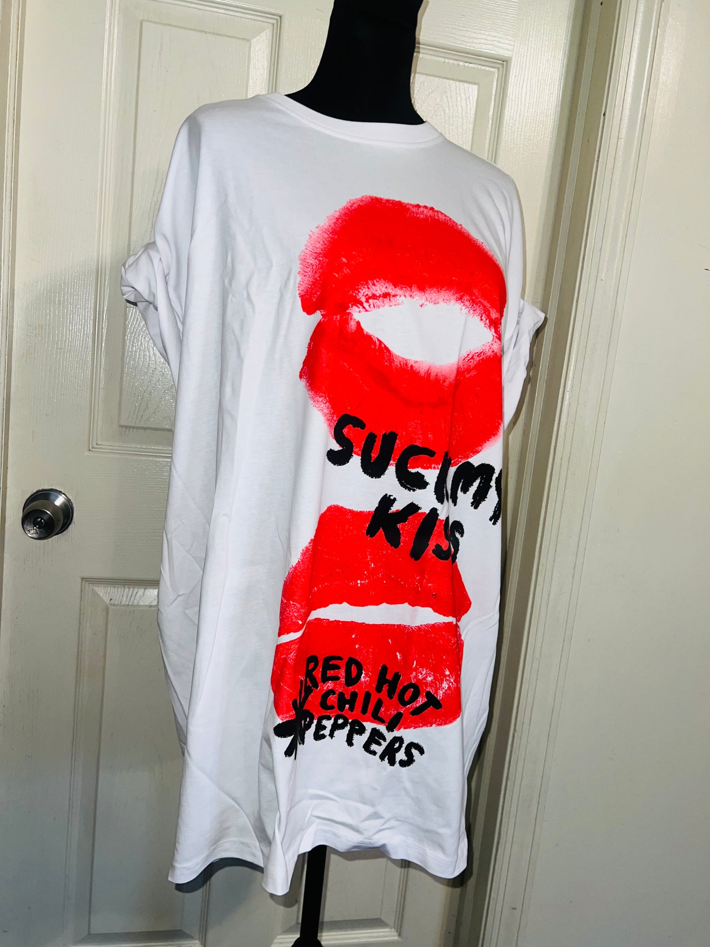 Red Hot Chili Peppers Oversized Distressed Tee