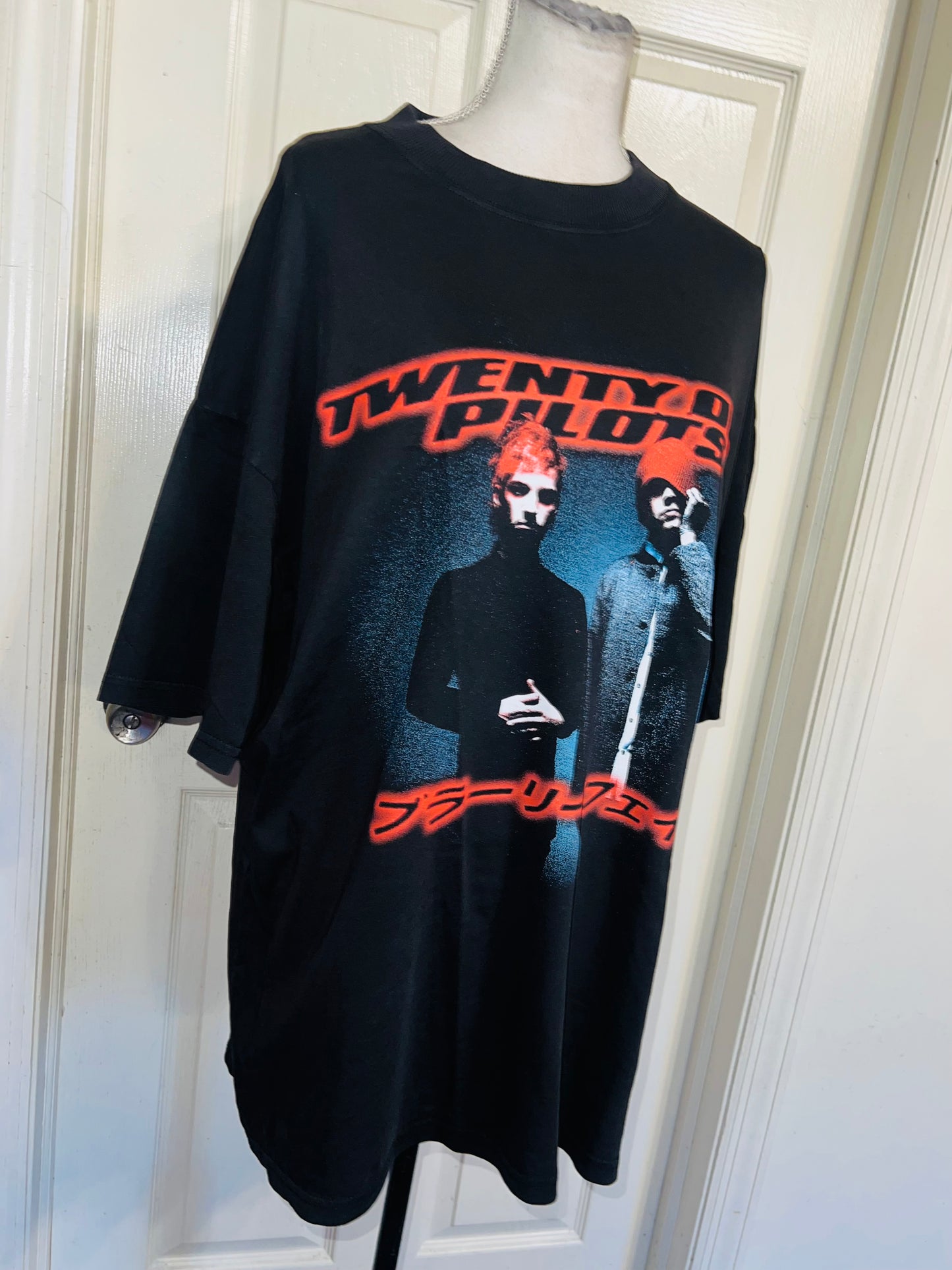 Twenty One Pilots Oversized Distressed Tee