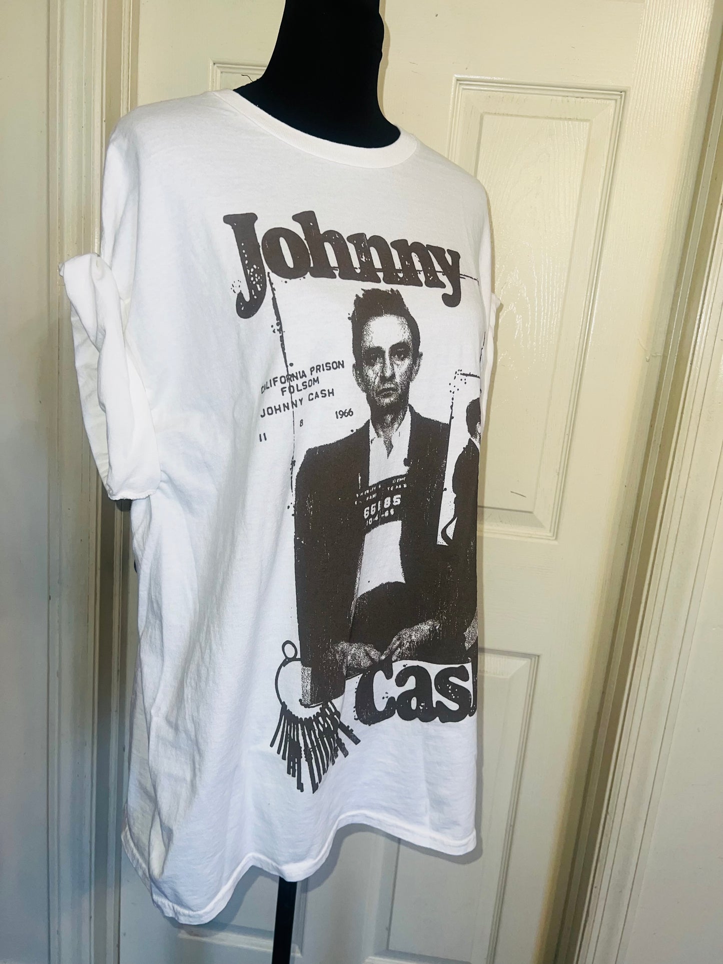Johnny Cash Oversized Distressed Tee