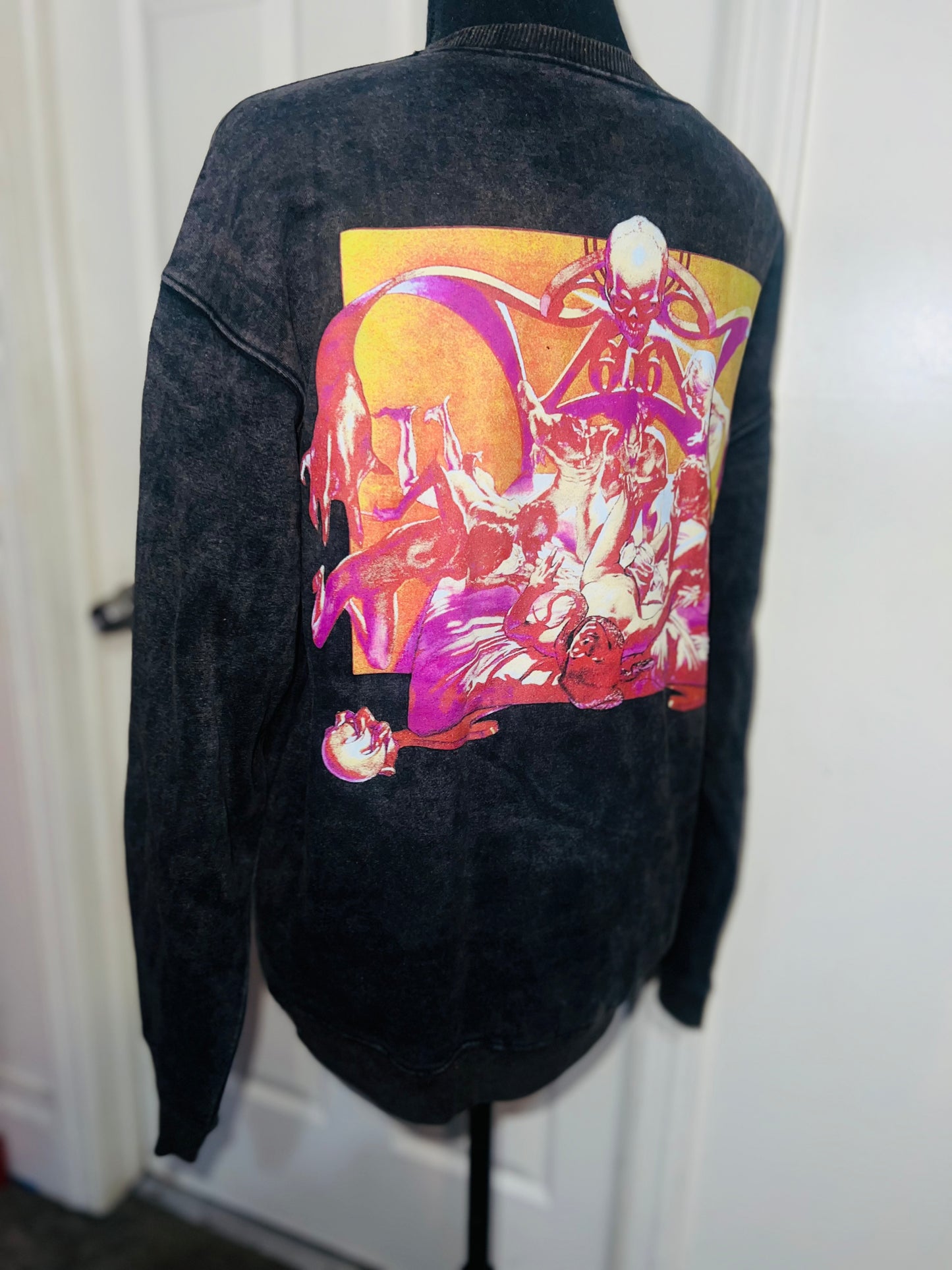 Black Sabbath Double Sided Oversized Sweatshirt