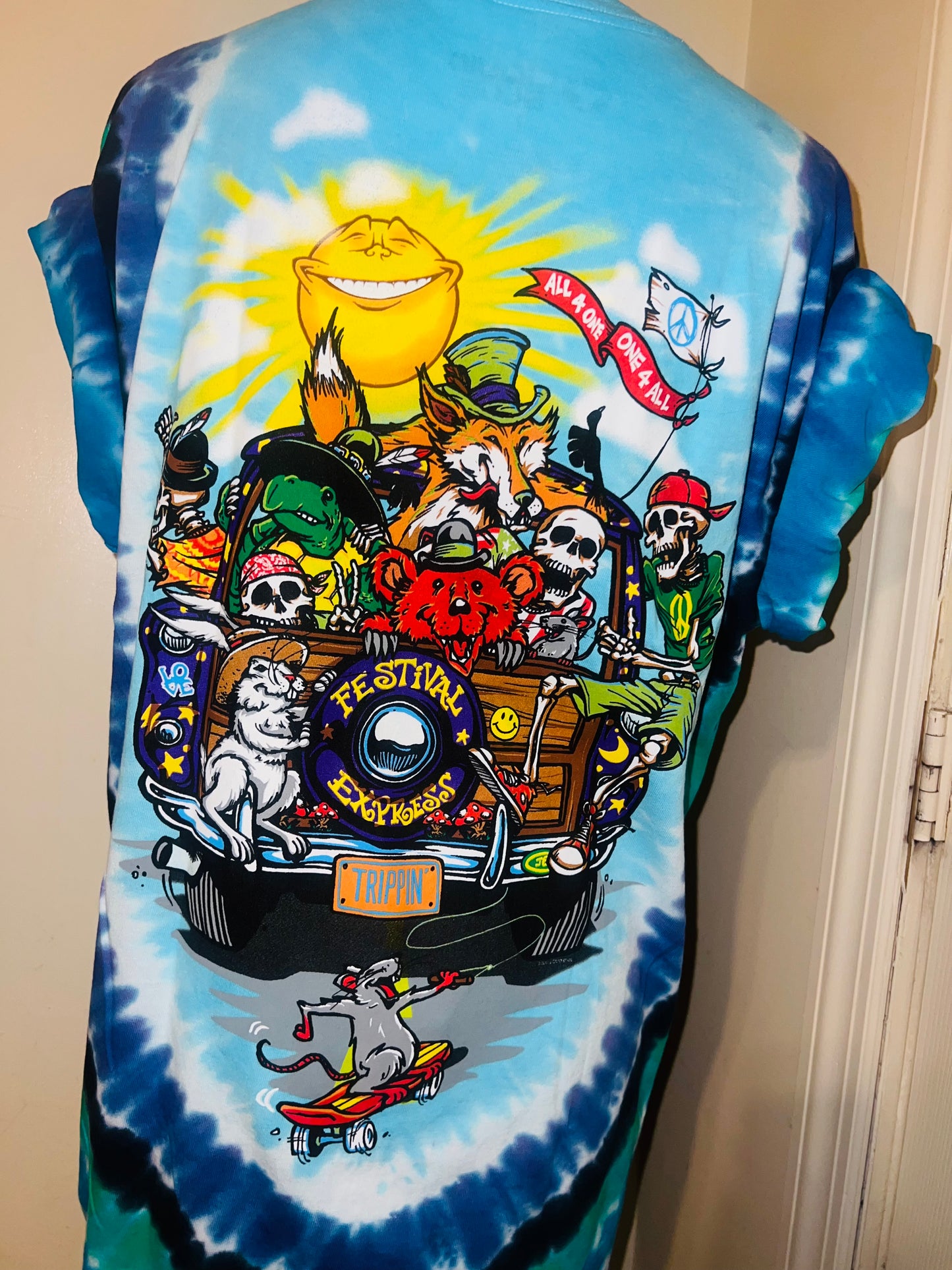 Grateful Dead Road Trippin’ Double Sided Distressed Tee