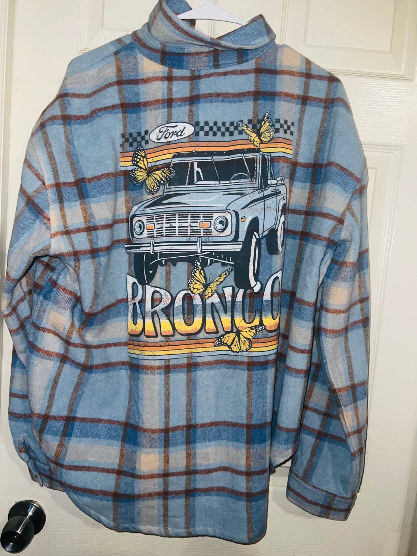 Ford Bronco Fleece Oversized Flannel