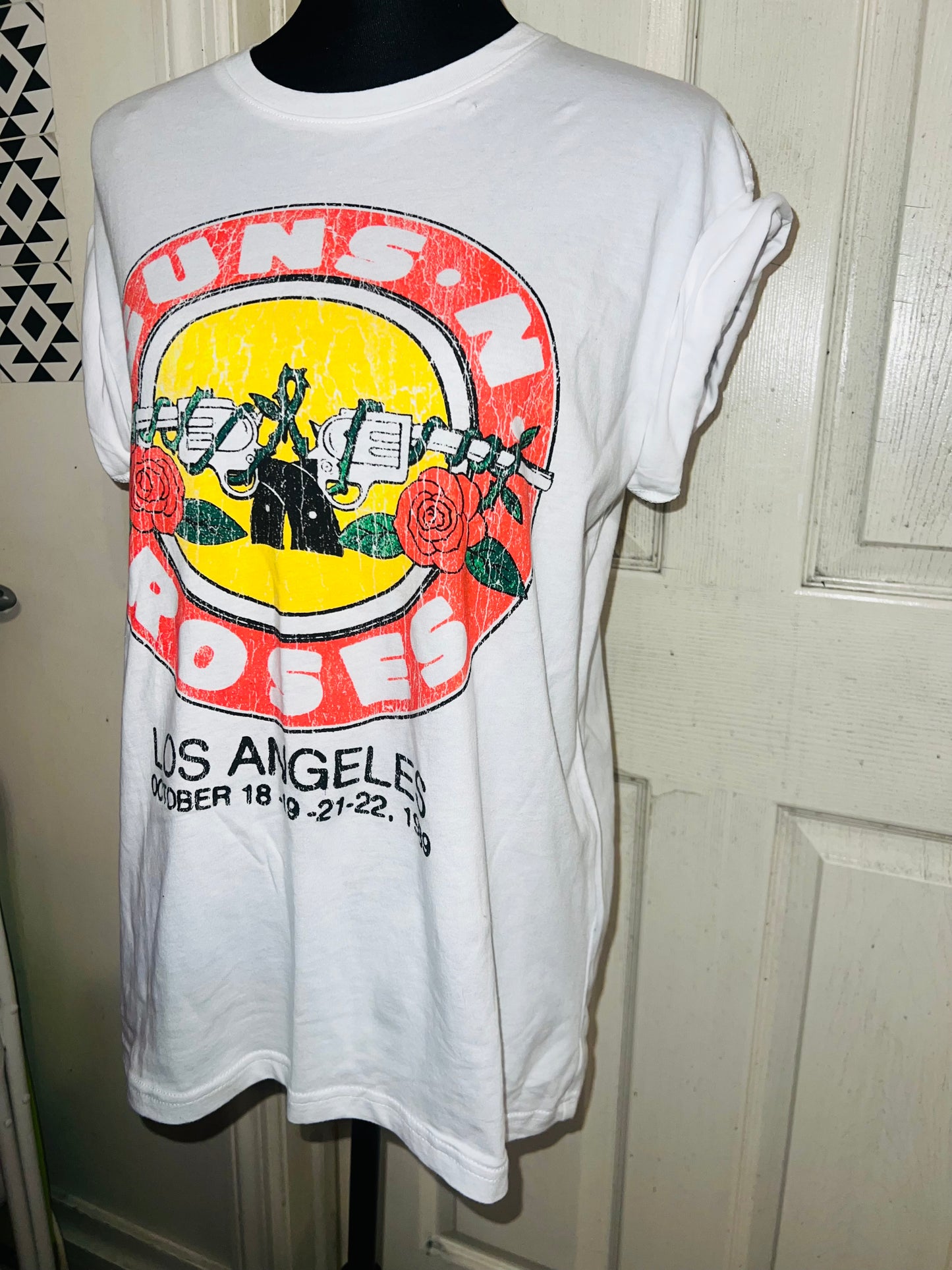 Guns n Roses Oversized Distressed Tee
