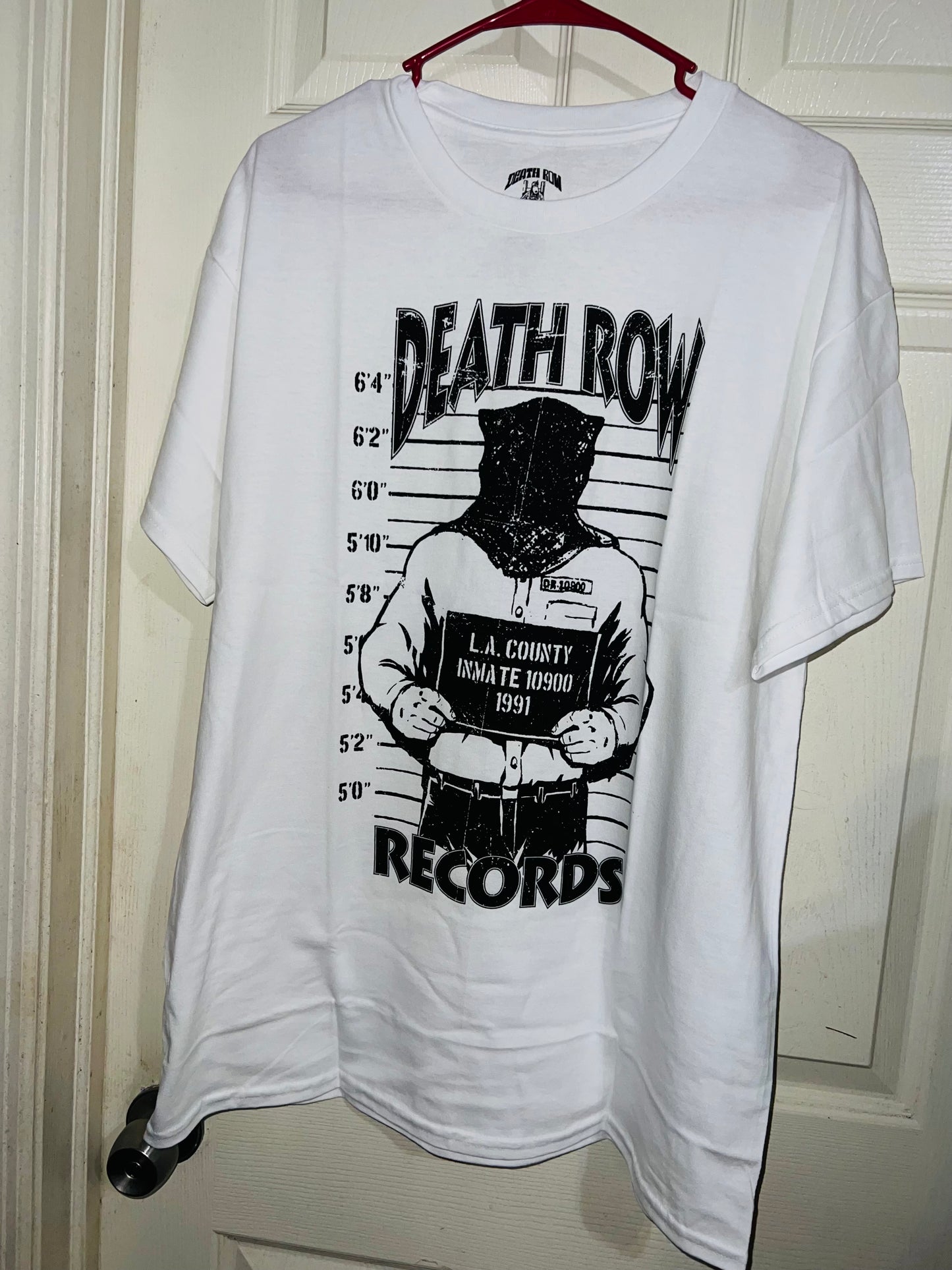Death Row Records Oversized Distressed Tee