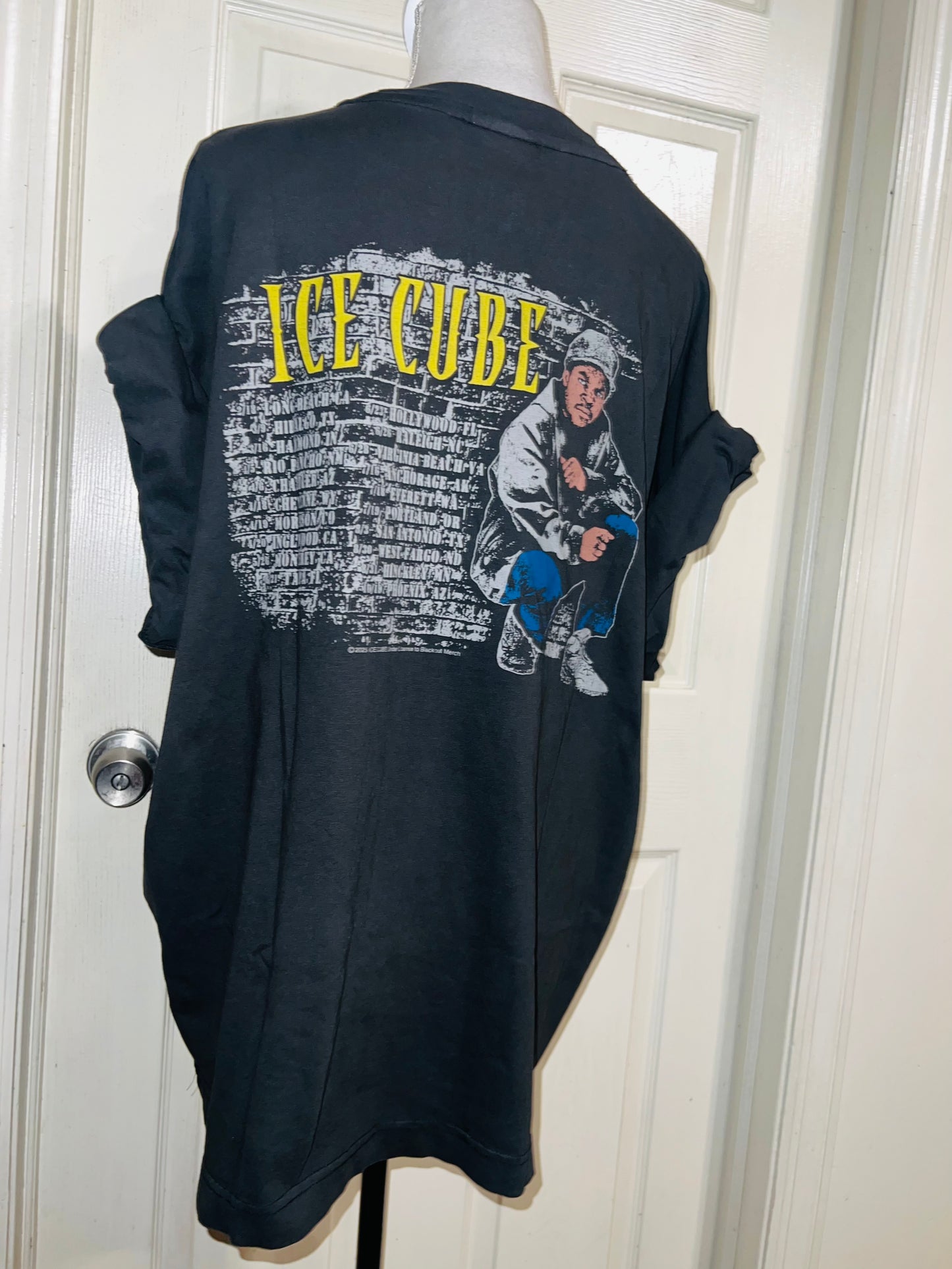 Ice Cube Double Sided Oversized Distressed Tee