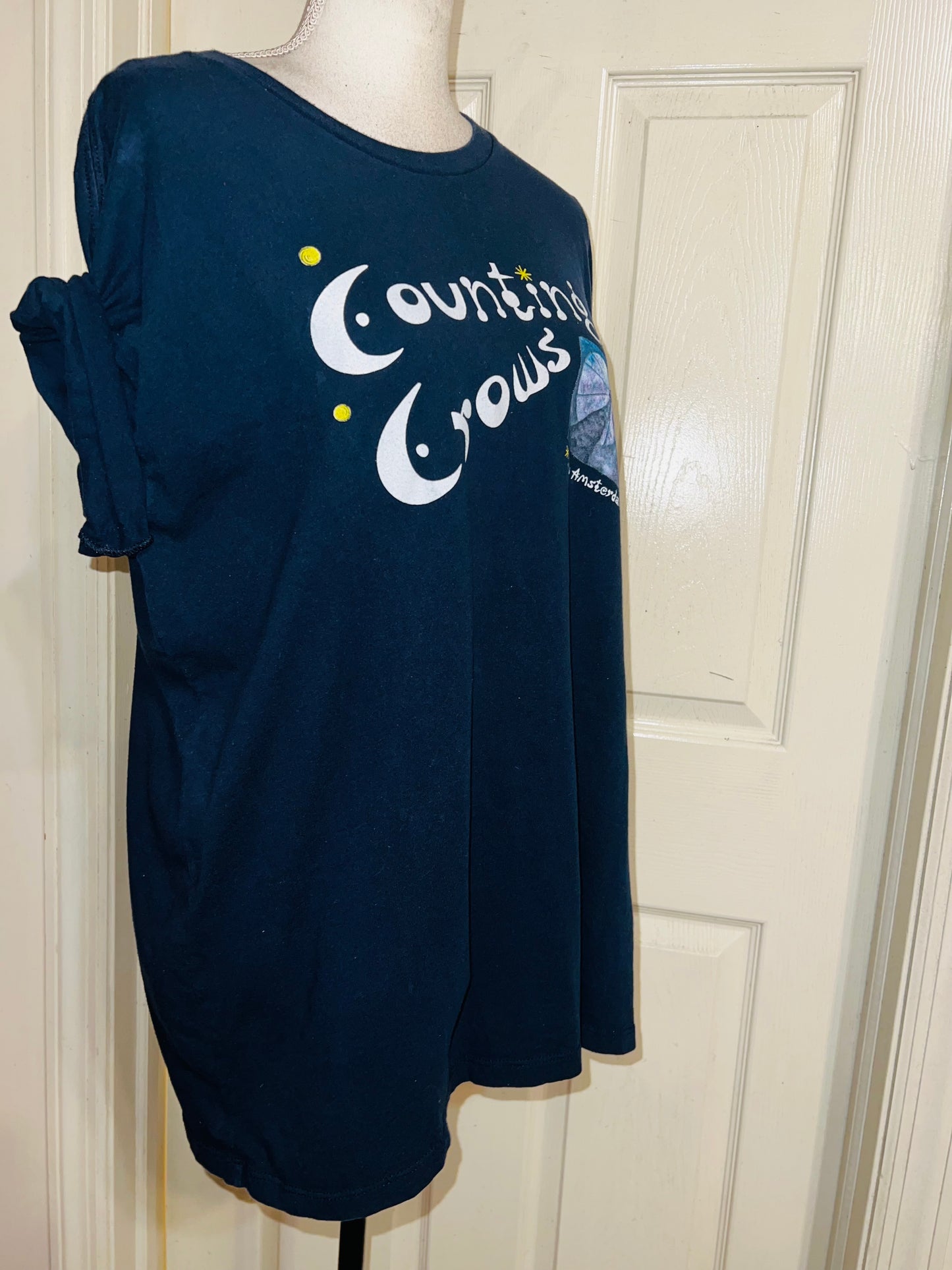 Counting Crows Double Sided Oversized Distressed Tee