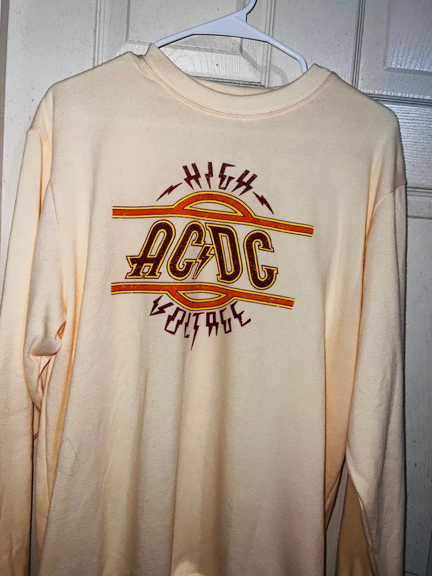 AC/DC Oversized Long Sleeve Shirt/Sweatshirt
