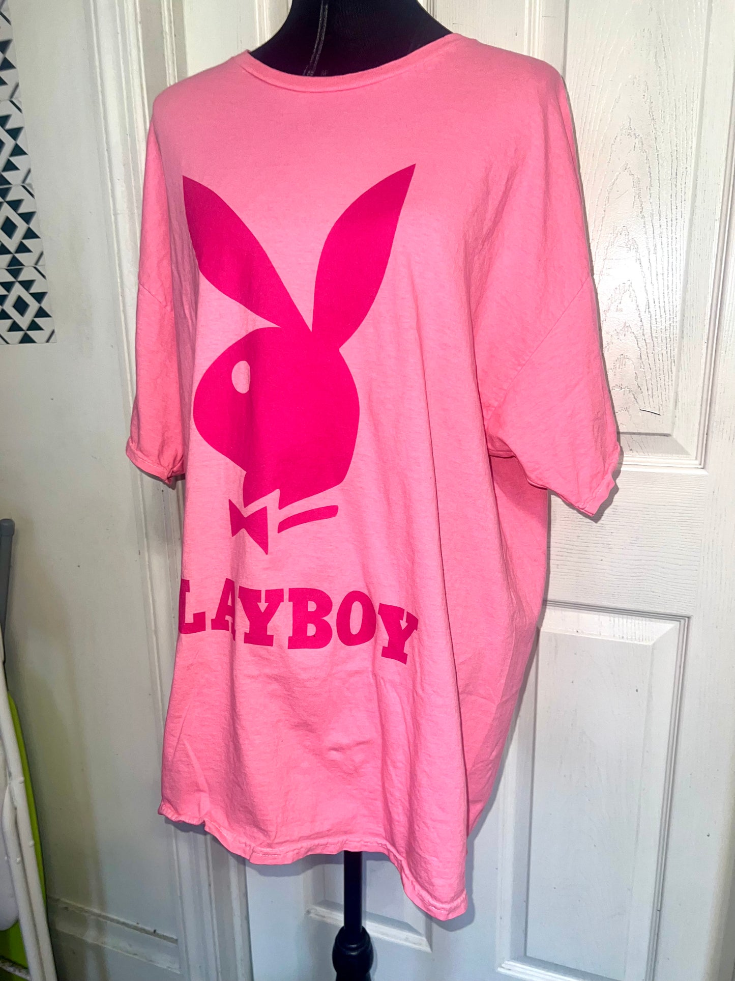 Playboy Oversized Distressed Tee