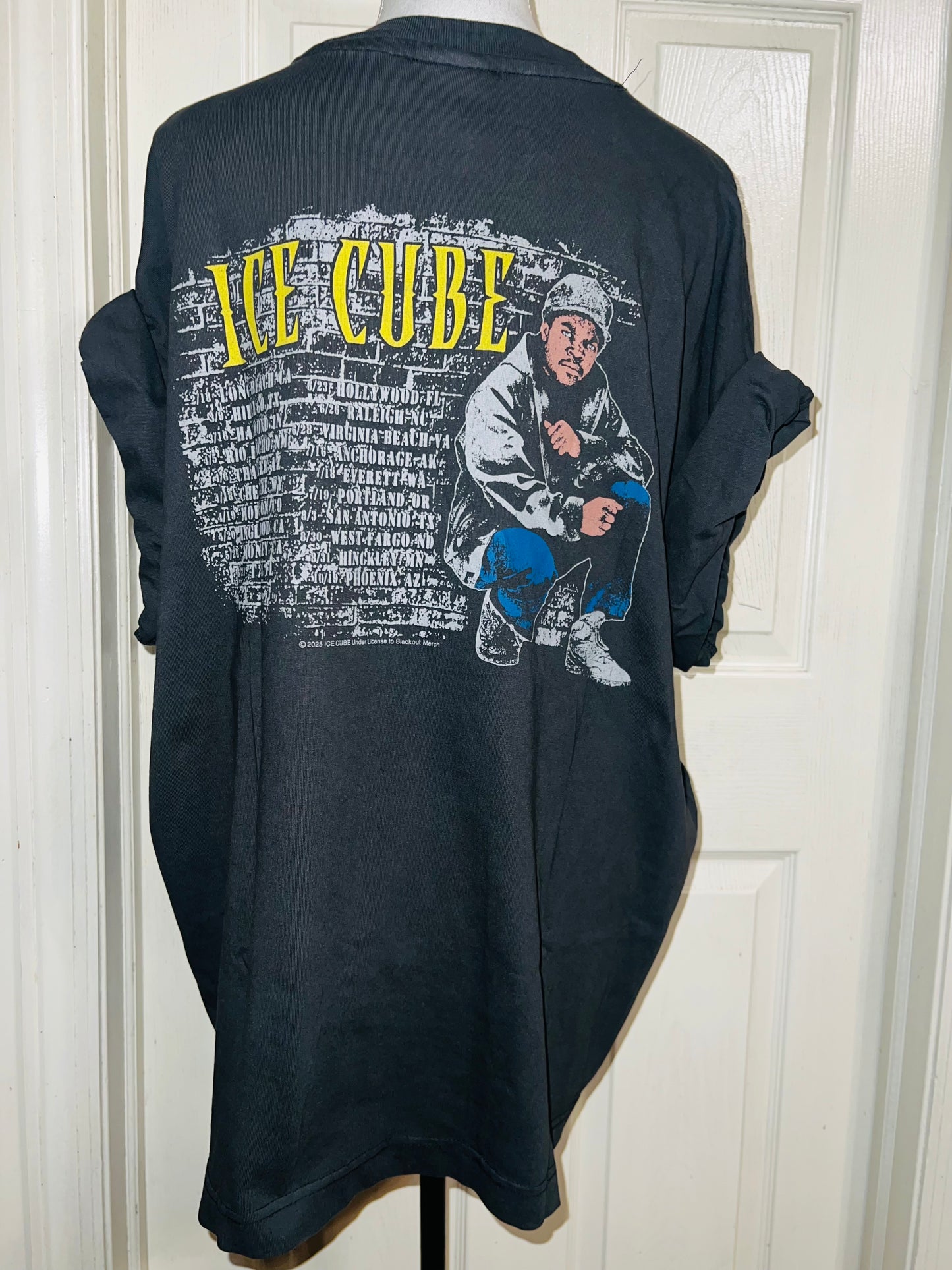 Ice Cube Double Sided Oversized Distressed Tee