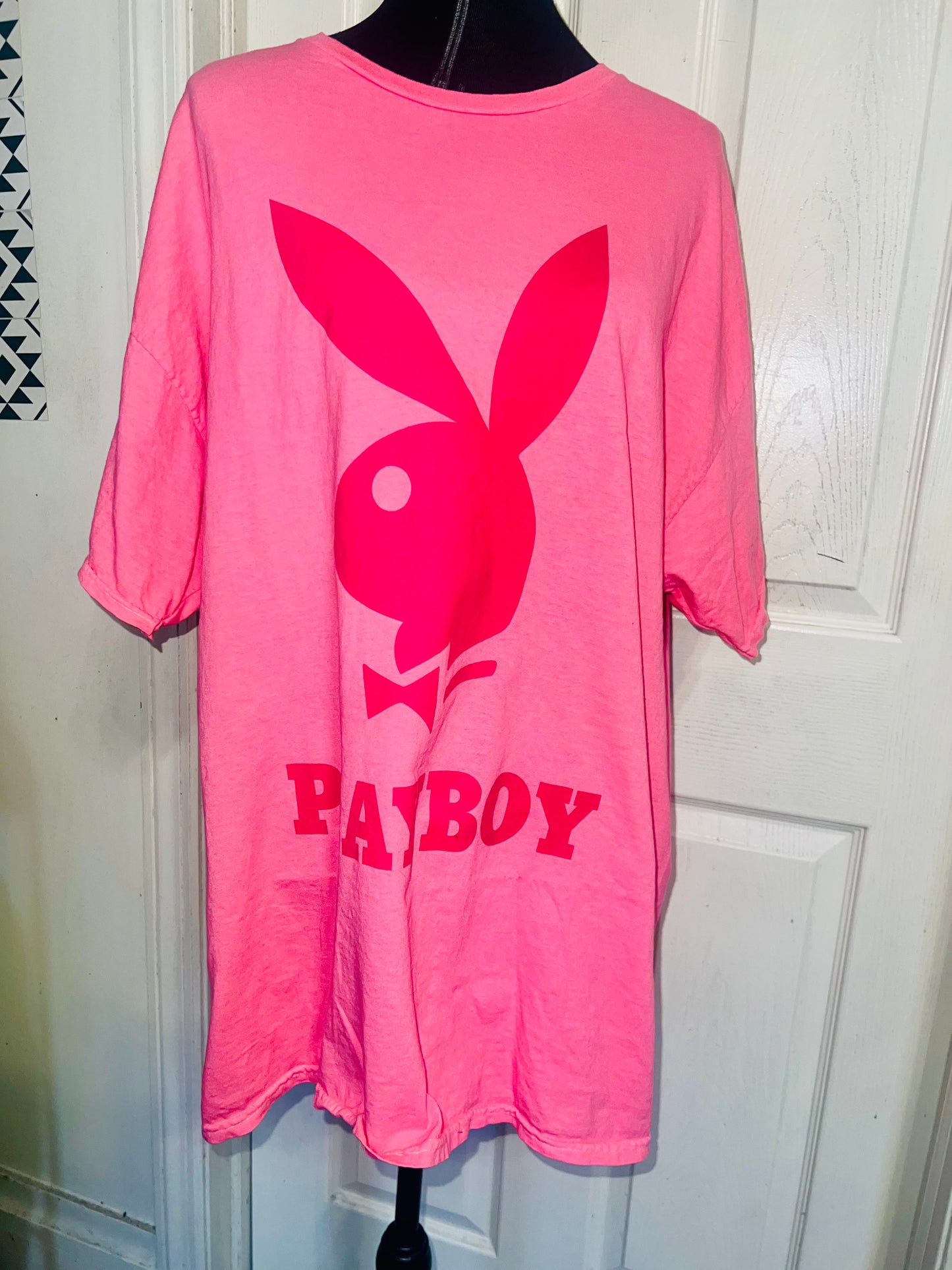 Playboy Oversized Distressed Tee