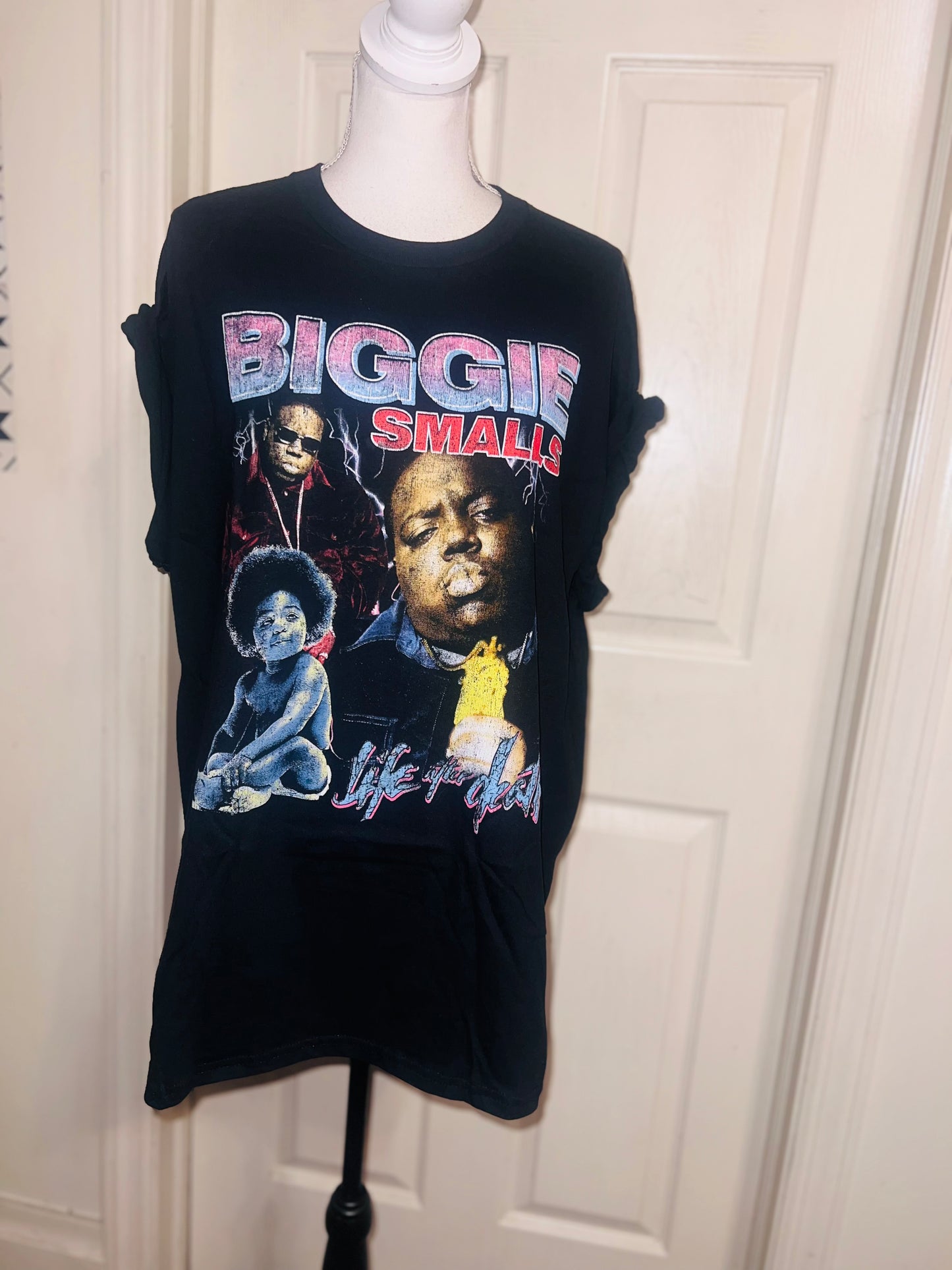 Biggie Smalls Oversized Distressed Tee