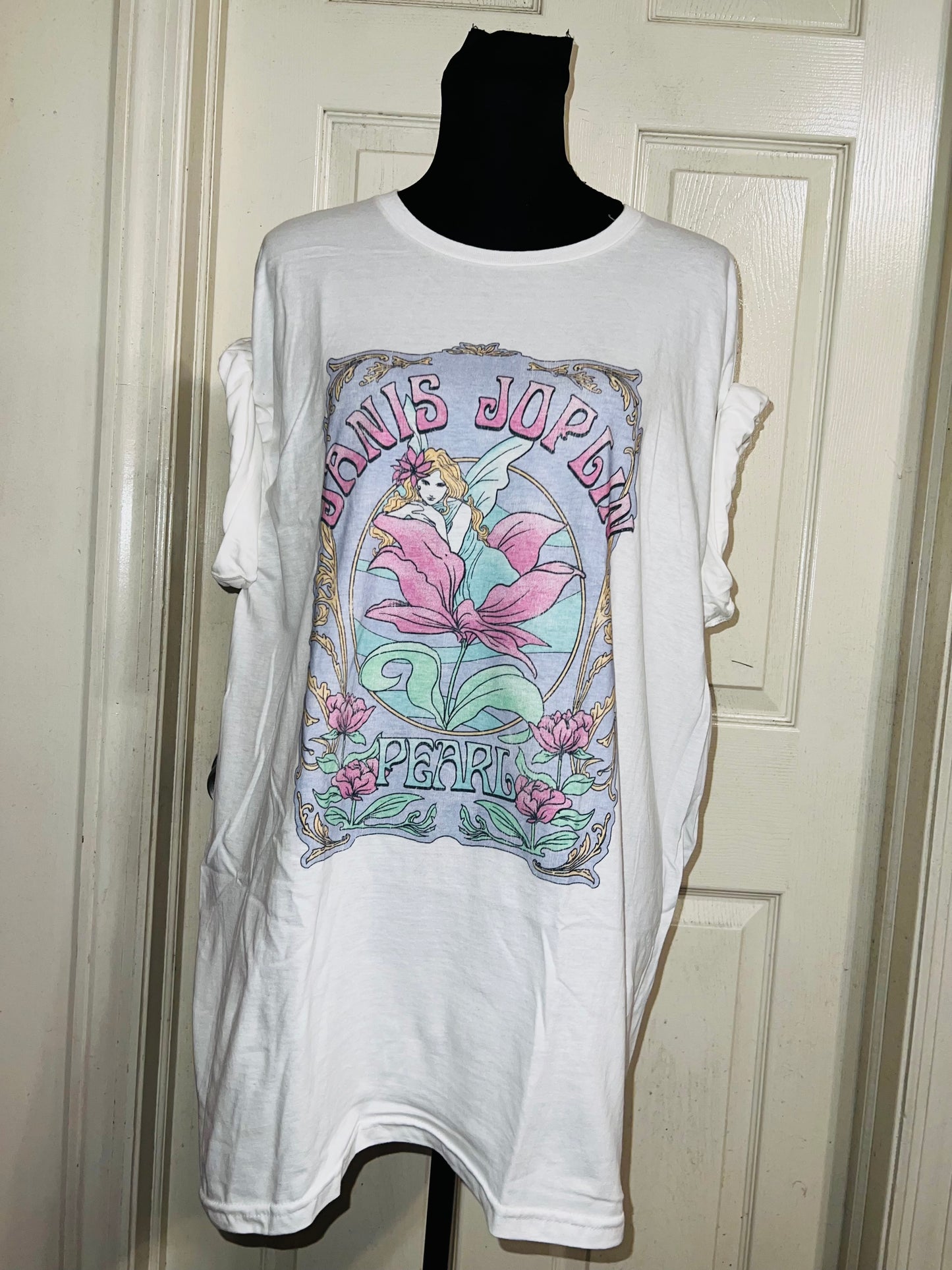 Janis Joplin Oversized Distressed Tee