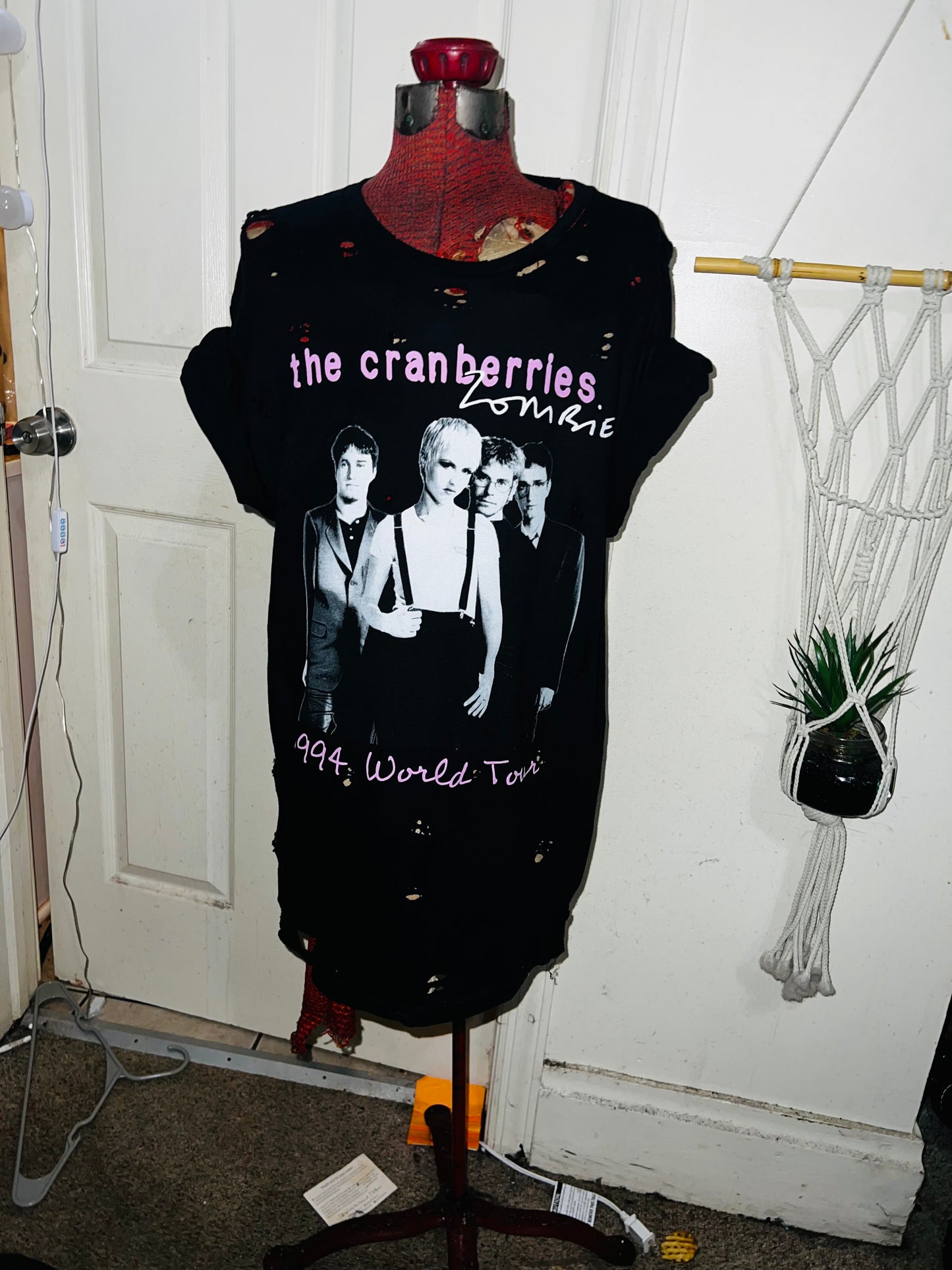 The Cranberries Oversized Distressed Tee