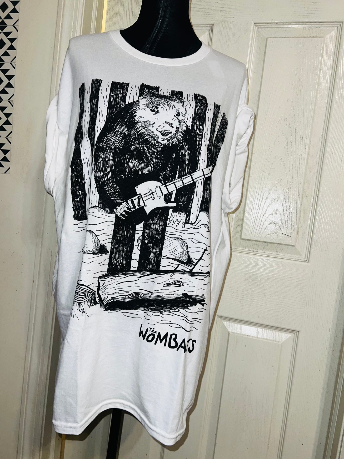 The Wombats Oversized Distressed Tee