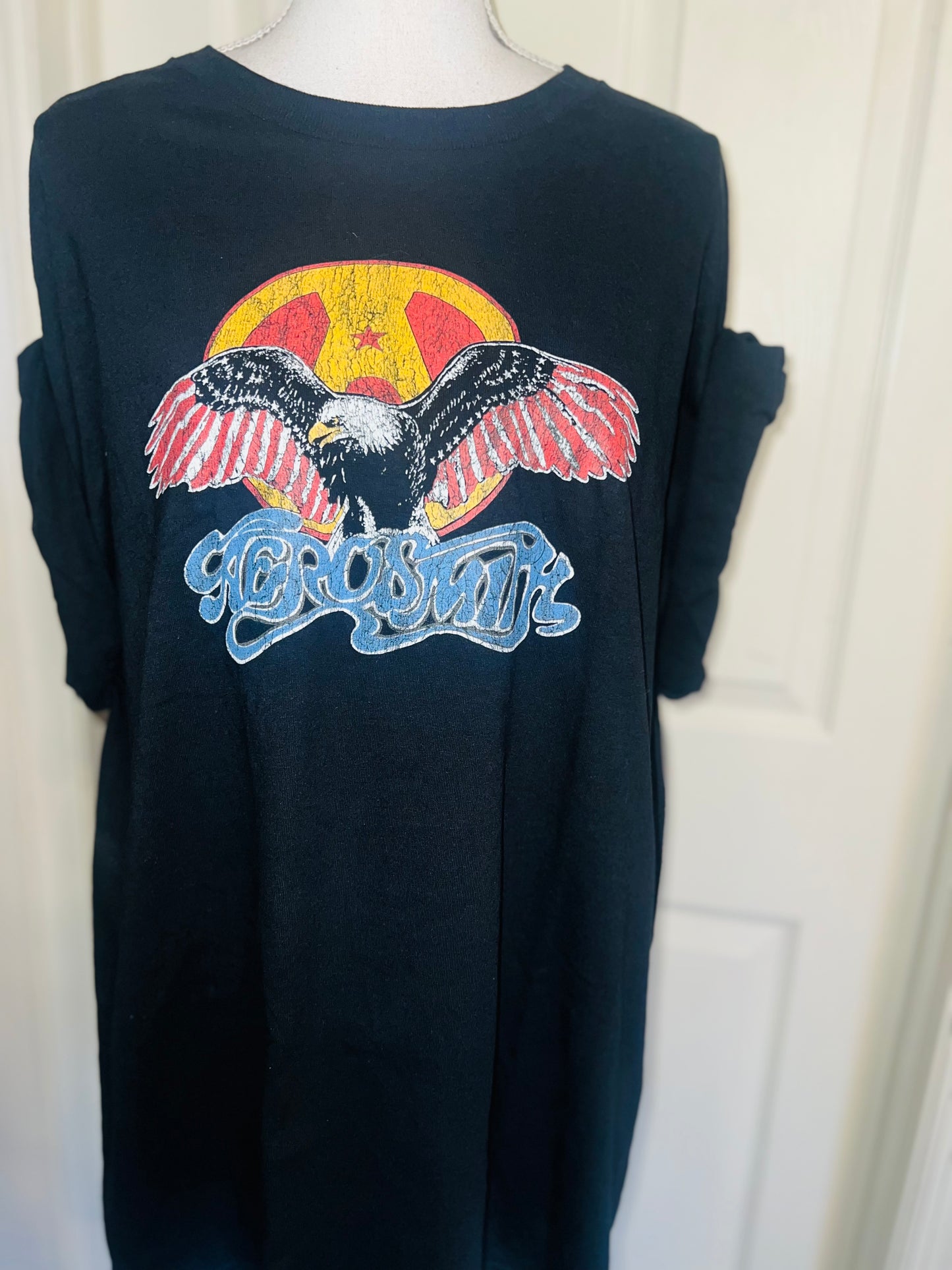 Aerosmith Oversized Distressed Tee