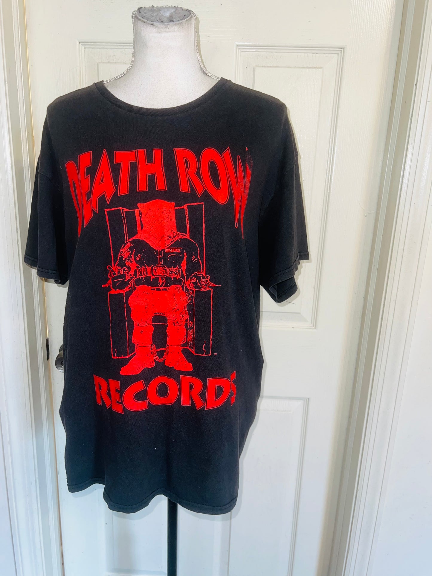 Death Row Records Oversized Distressed Tee