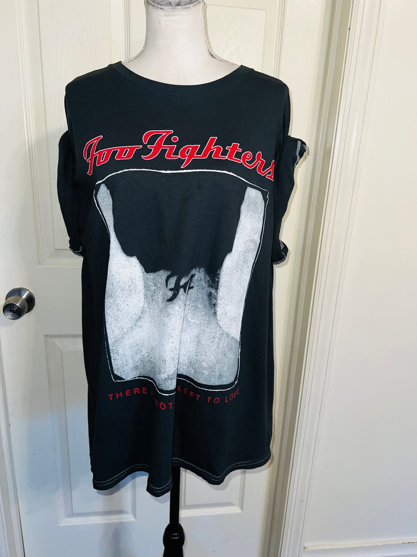 Foo Fighters Double Sided Oversized Distressed Tee