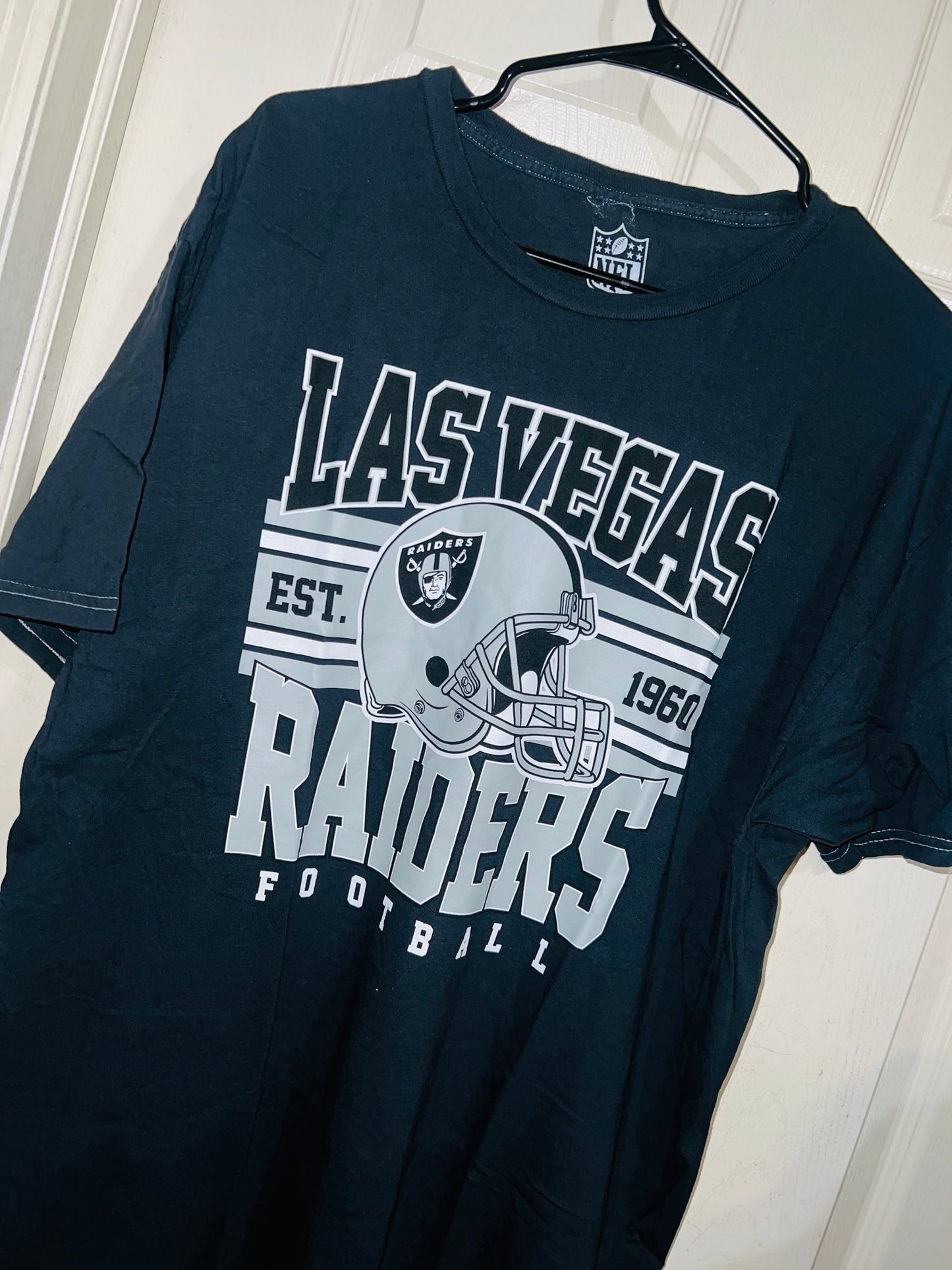 Las Vegas Raiders Oversized Distressed Tee