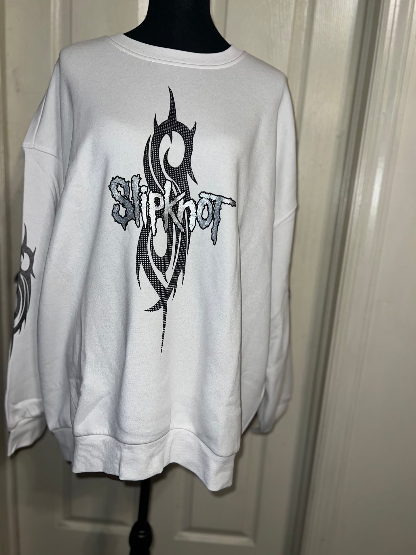 Slipknot Oversized Distressed Sweatshirt